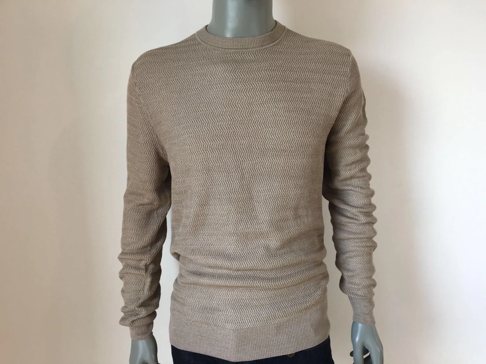 Fancy Silk Crewneck Sweater