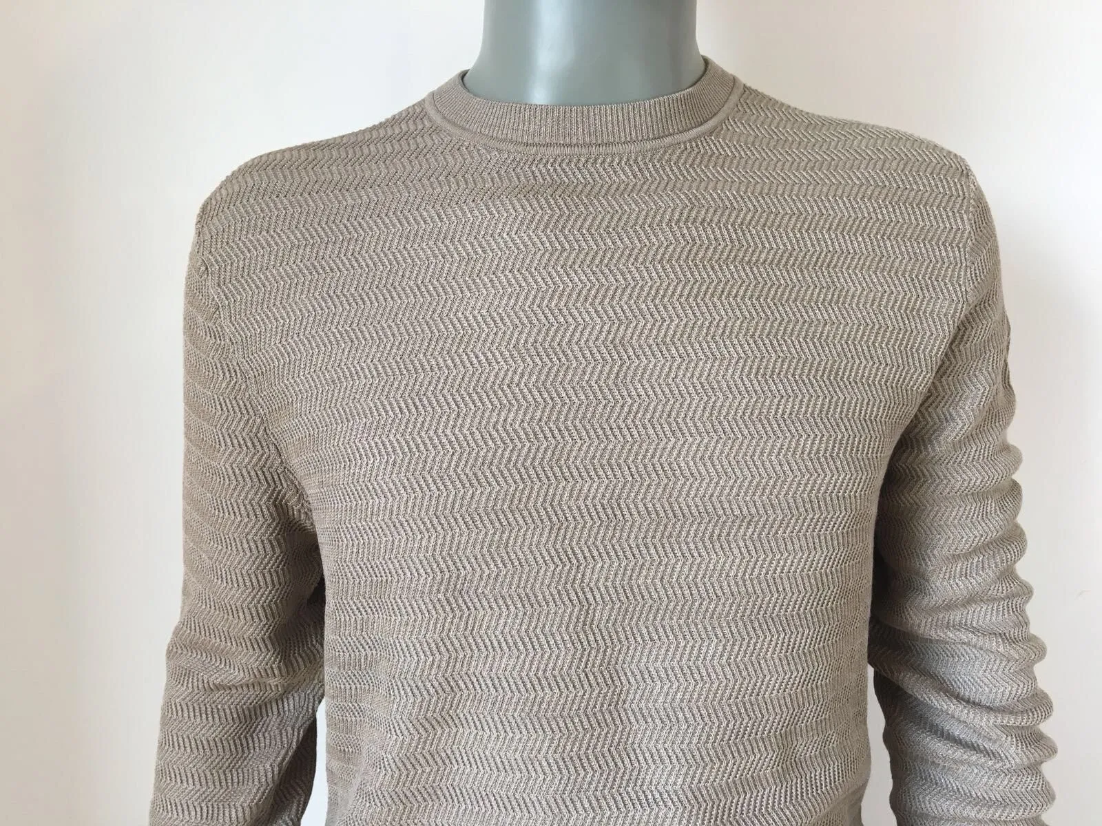 Fancy Silk Crewneck Sweater
