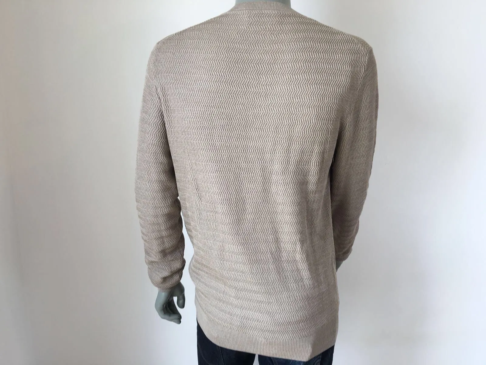 Fancy Silk Crewneck Sweater
