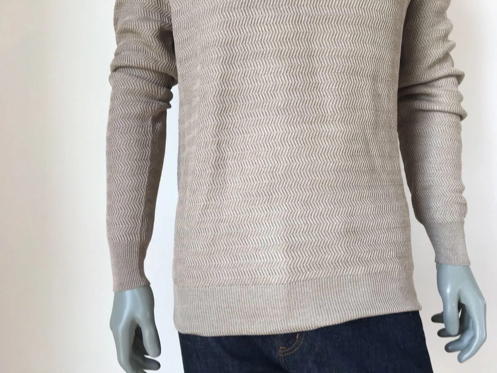 Fancy Silk Crewneck Sweater