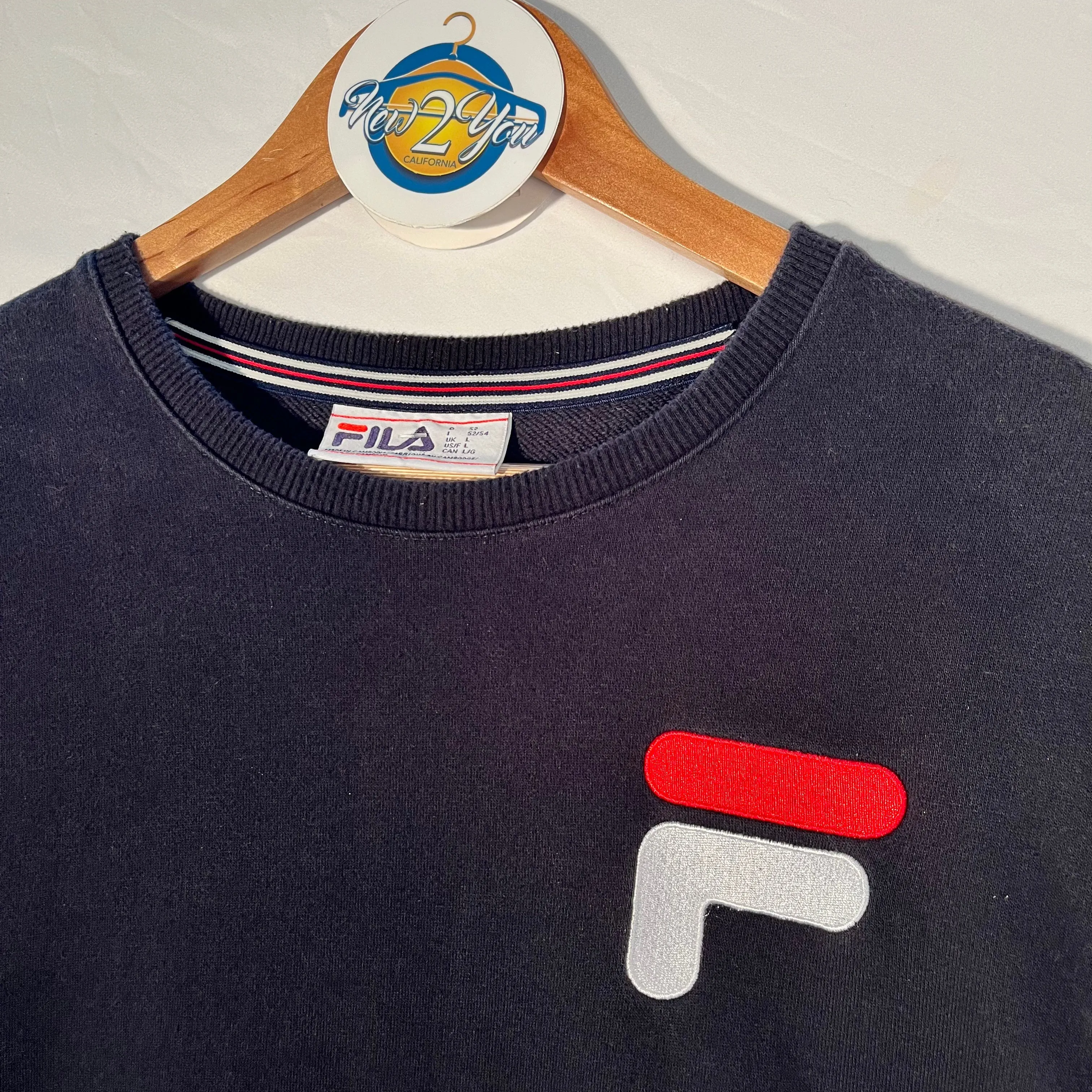 Fila Black Stripe Trim Pullover