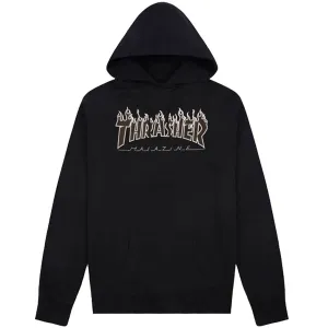 Flame Hoodie (Black/Black)