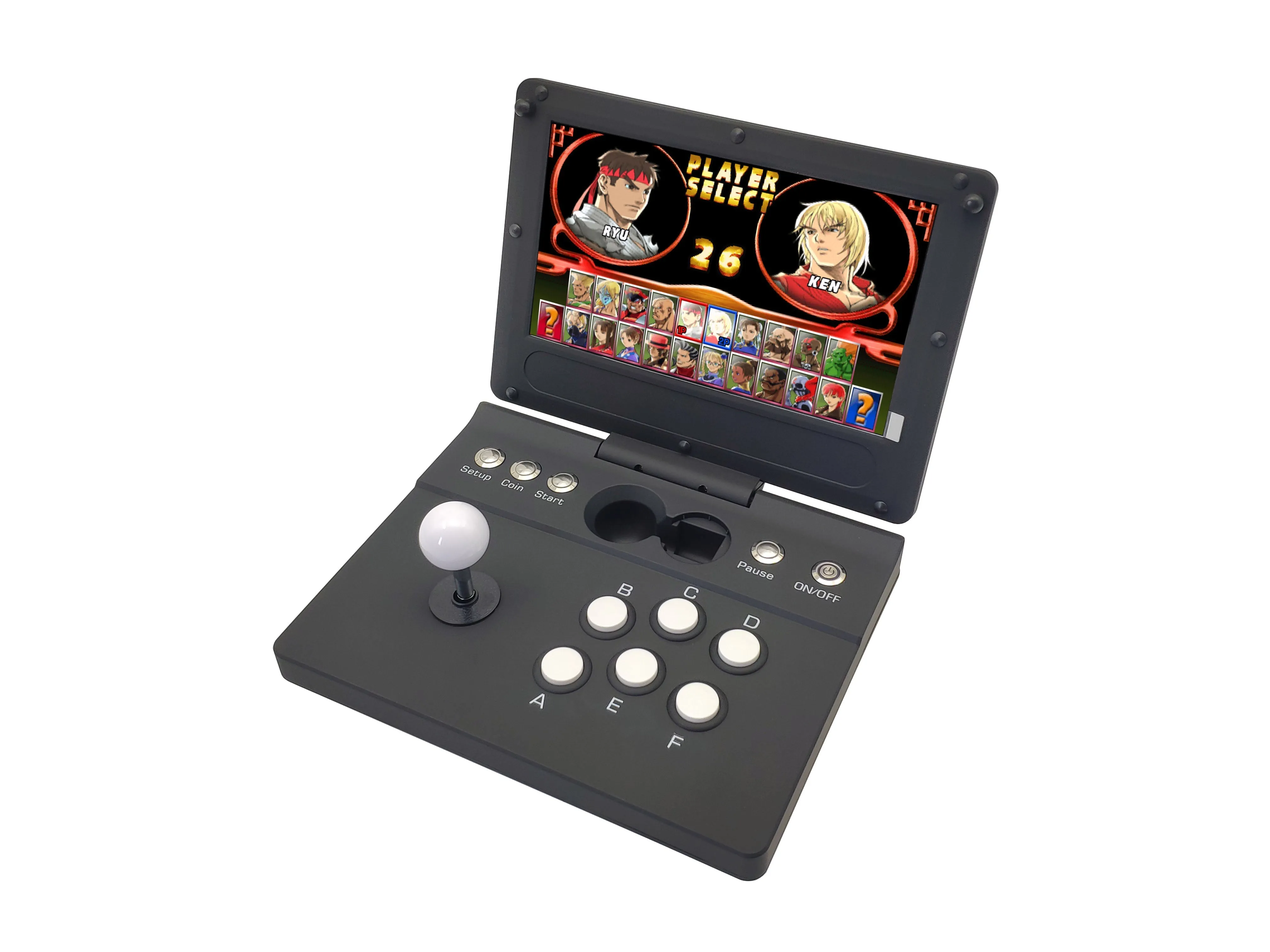 Folded Arcade Game DXS 10inch Screen Pandora Box Retro Games Console - 5000 in 1 - Black