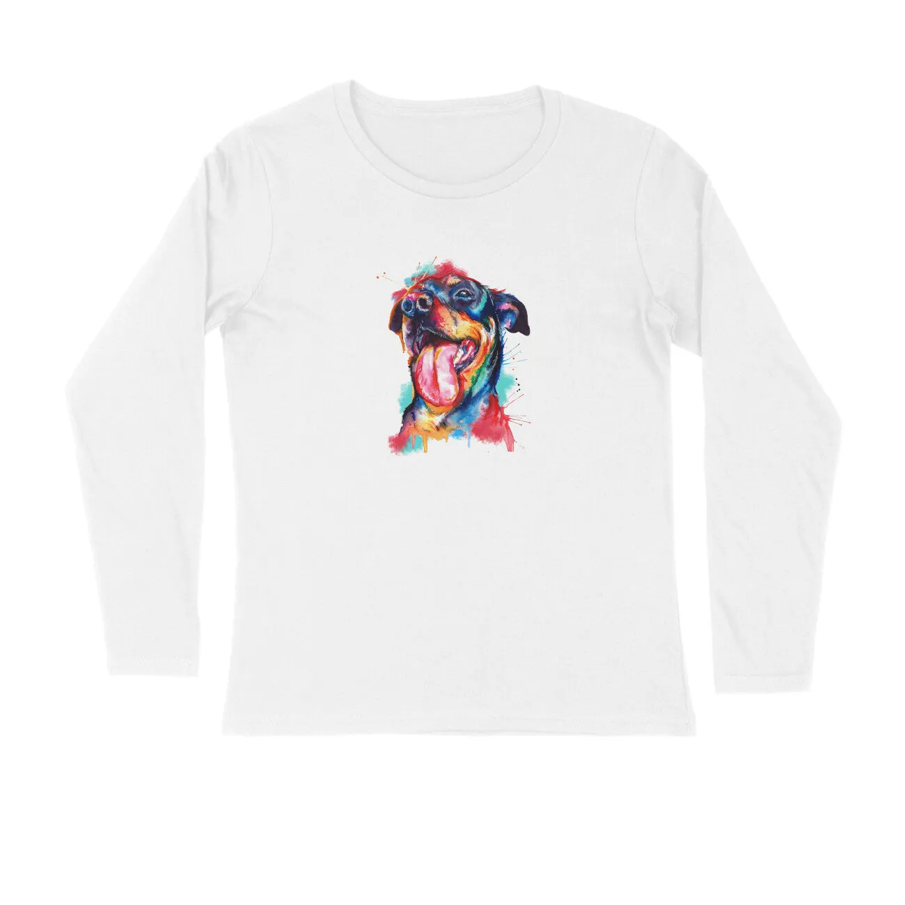 Full Sleeves Round Neck (Men) - Pawfectly Bright Hound (6 Colours)
