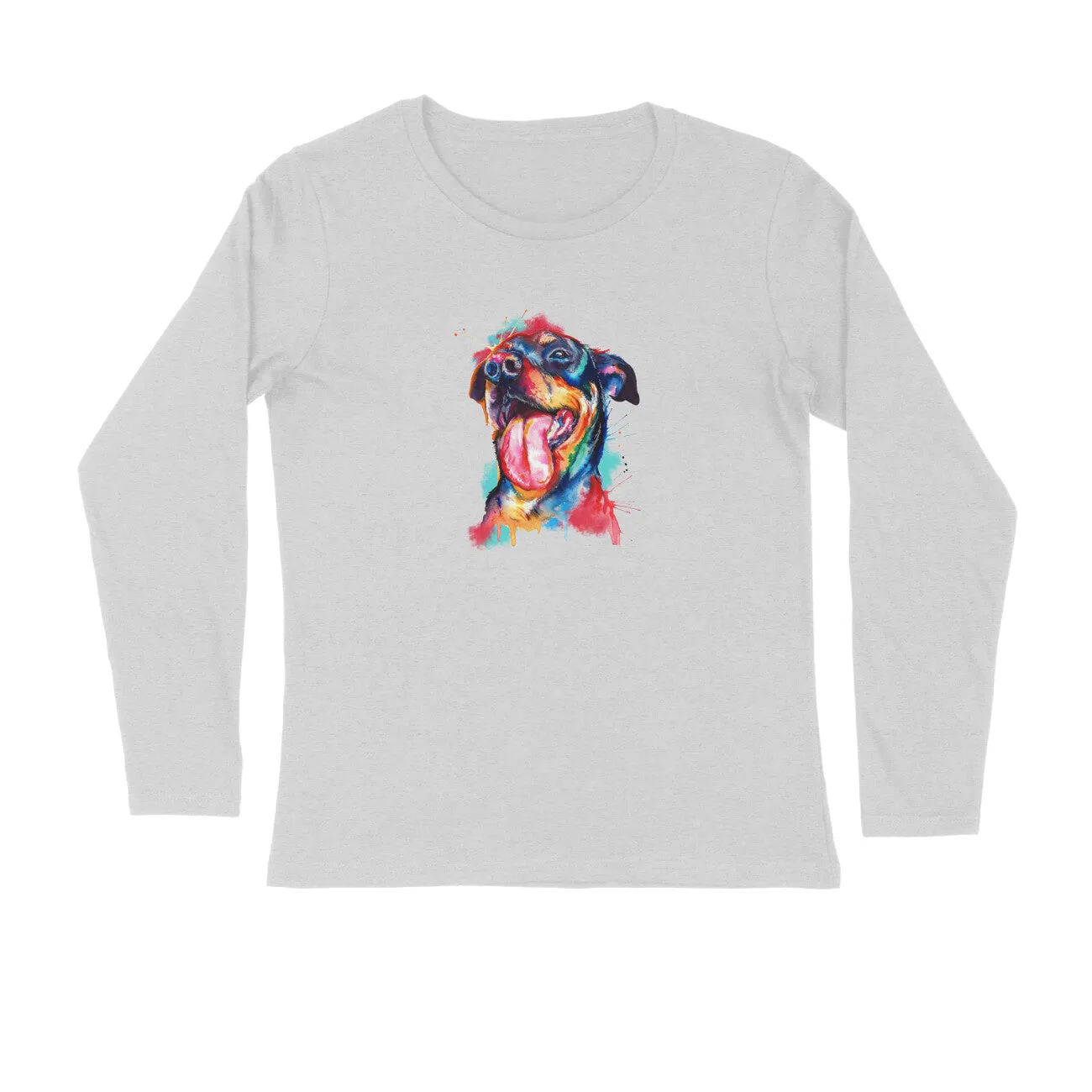 Full Sleeves Round Neck (Men) - Pawfectly Bright Hound (6 Colours)