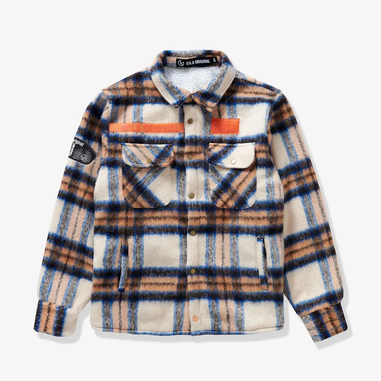 FURY FLEECE FLANNEL JACKET (NAVY CREAM)