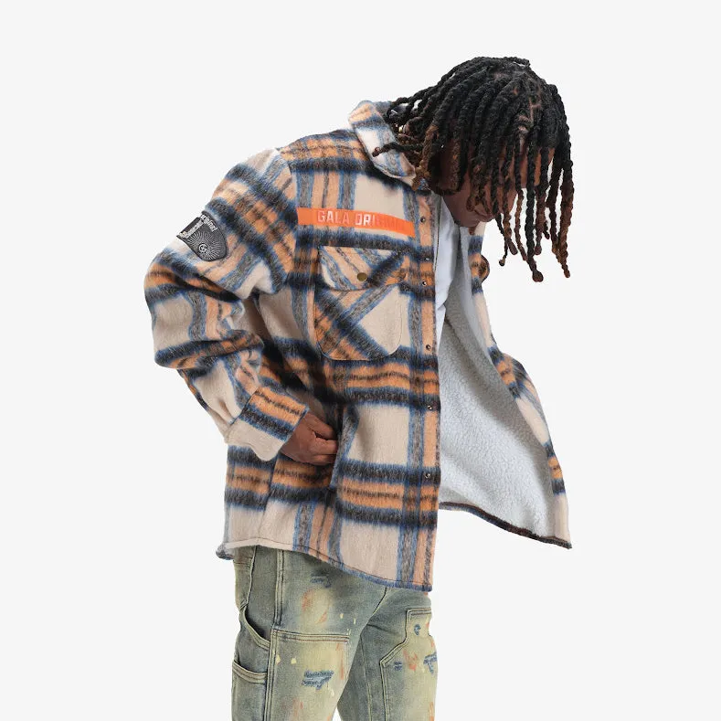 FURY FLEECE FLANNEL JACKET (NAVY CREAM)