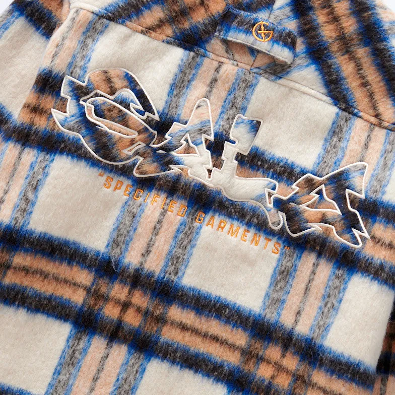 FURY FLEECE FLANNEL JACKET (NAVY CREAM)