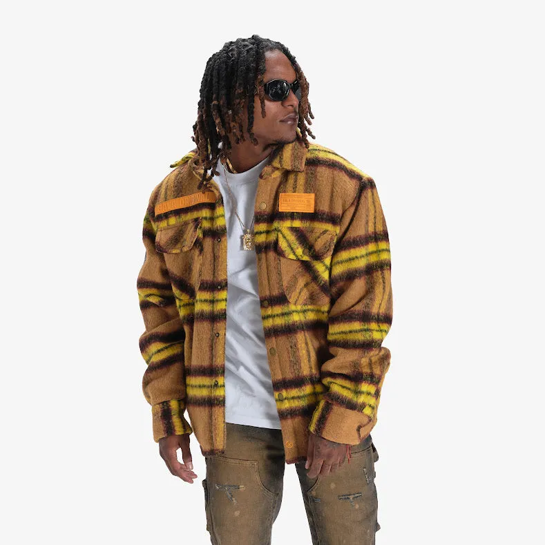 FURY FLEECE FLANNEL JACKET (RUST)