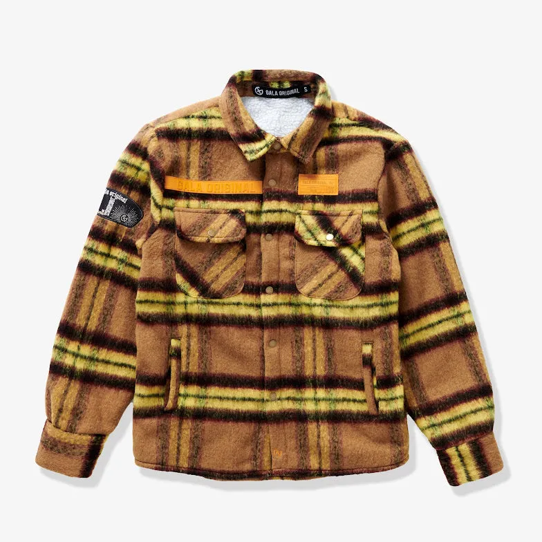FURY FLEECE FLANNEL JACKET (RUST)
