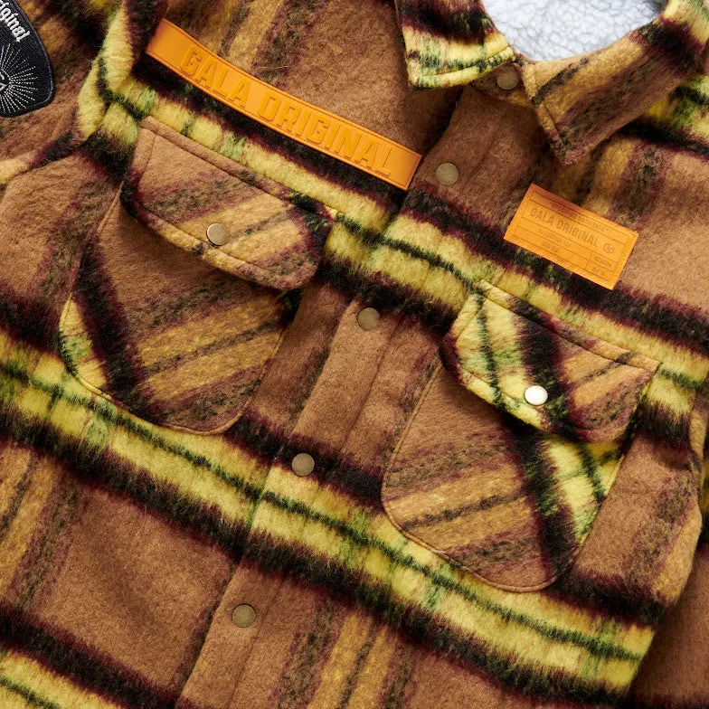 FURY FLEECE FLANNEL JACKET (RUST)