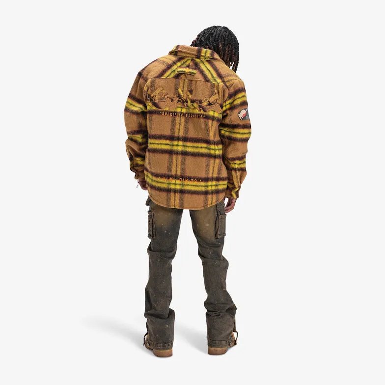 FURY FLEECE FLANNEL JACKET (RUST)