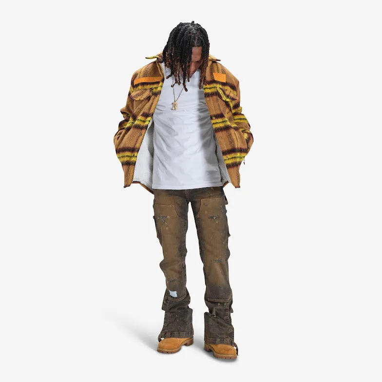 FURY FLEECE FLANNEL JACKET (RUST)