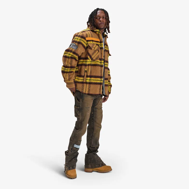FURY FLEECE FLANNEL JACKET (RUST)