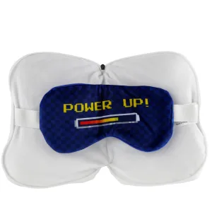 Game Over Relaxeazzz Plush Round Travel Pillow & Eye Mask Set