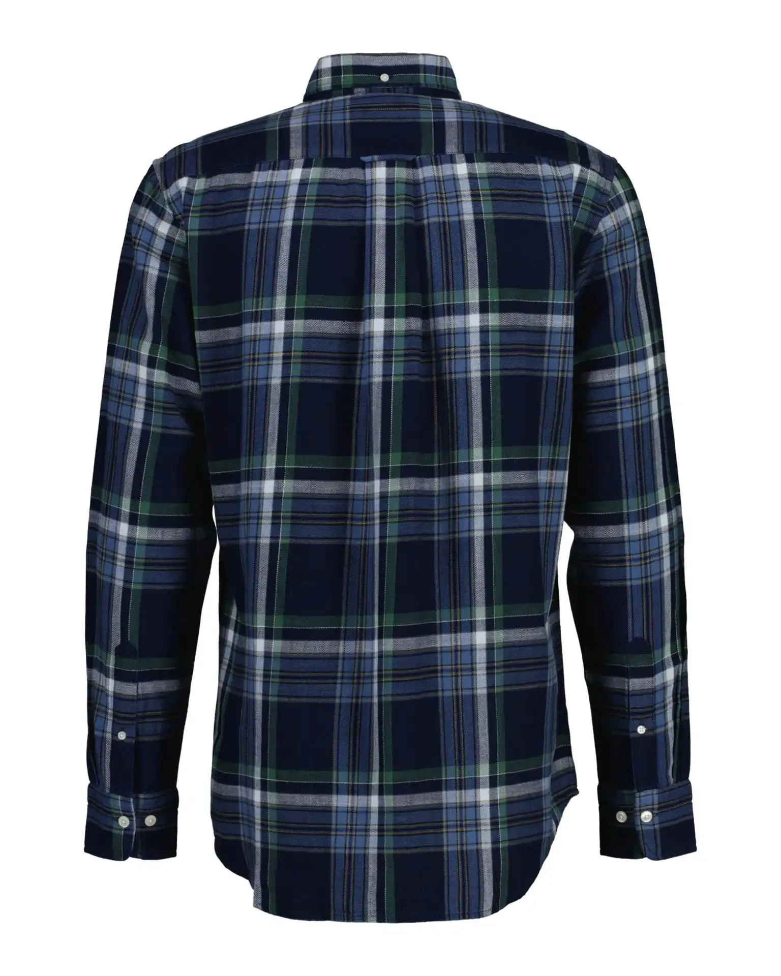 GANT Mens Regular Indigo Twill Check Shirt 3230170-989 Dark Indigo