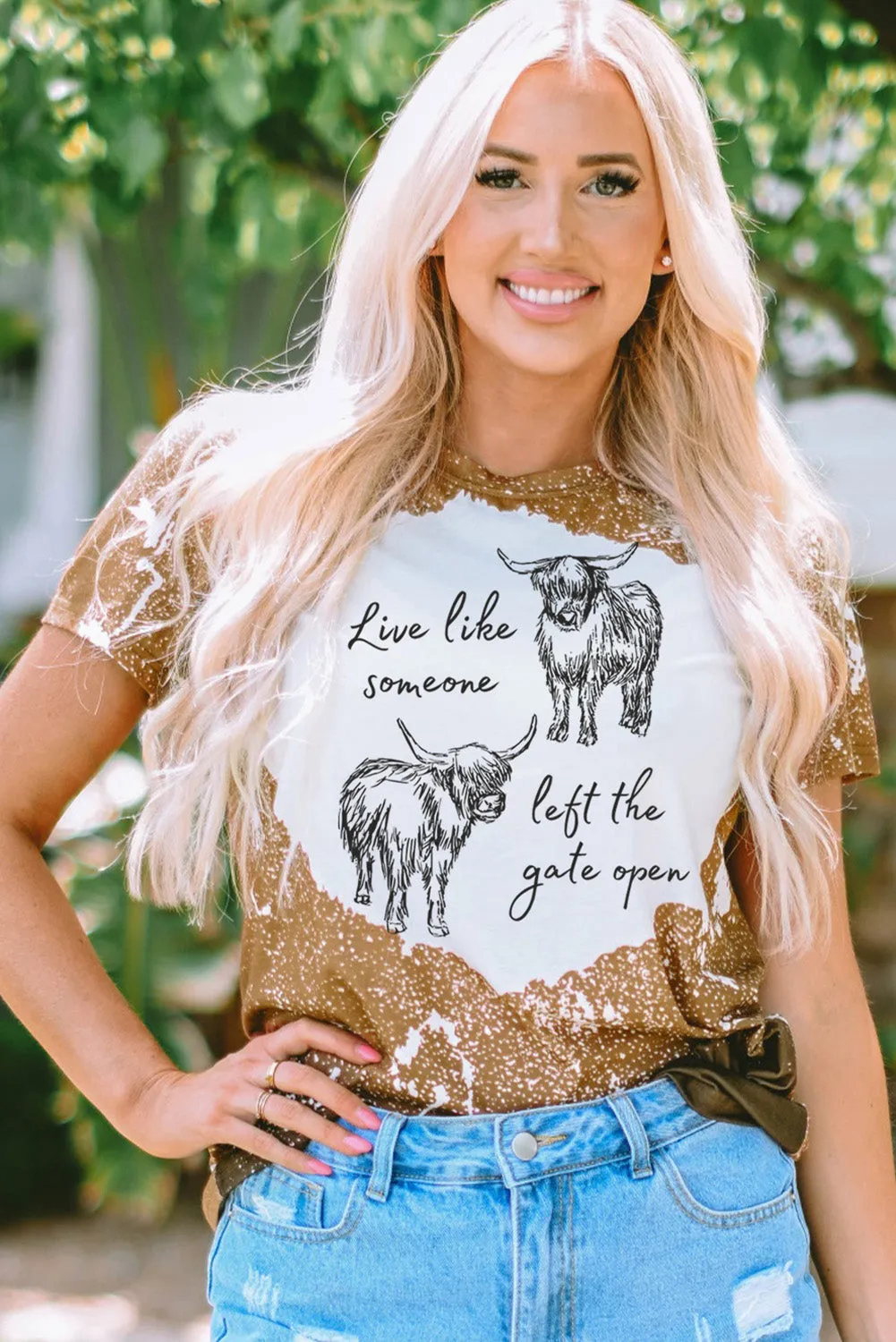 Gate Open Wild Tee – Wooly Cow Western Graphic T-Shirt