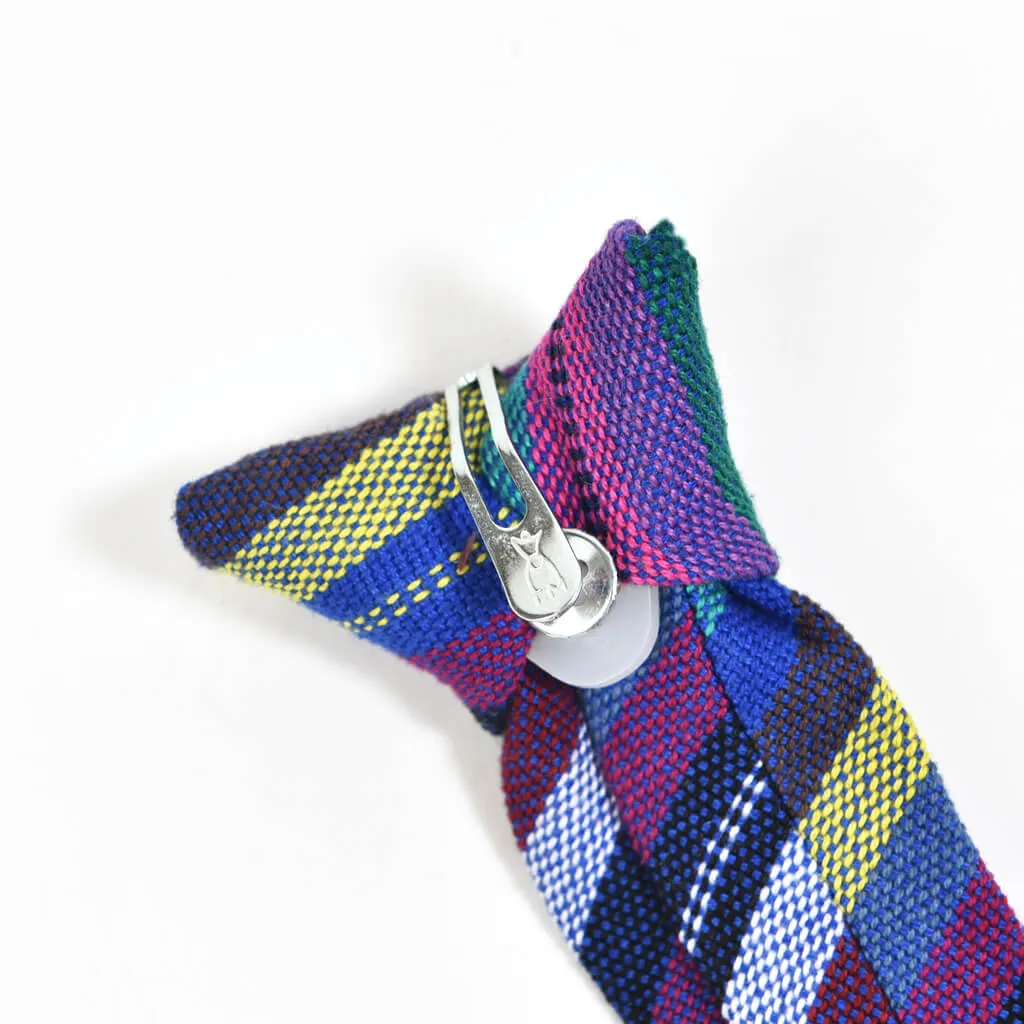 Hand Woven Men's & Boy's Tie Matching Set | Cobalt Stripe