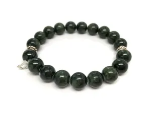 Harrison Olive Jasper Mens Bracelet