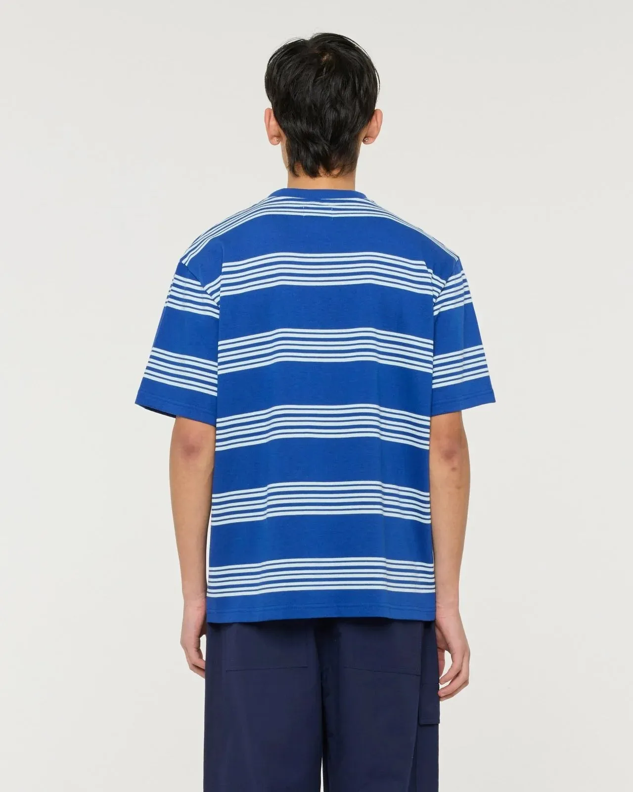 Haruto Cotton T-Shirt - Cobalt