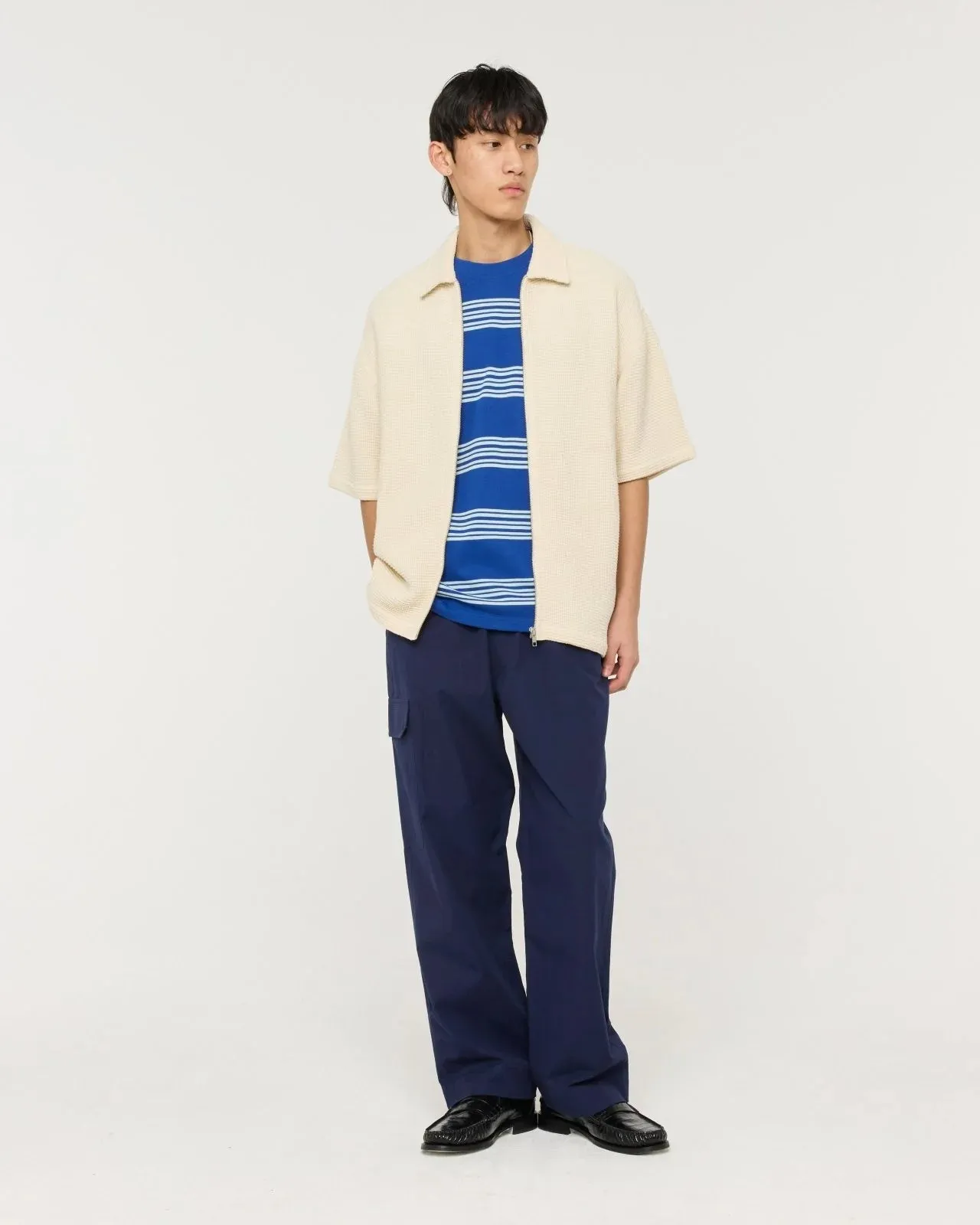 Haruto Cotton T-Shirt - Cobalt