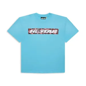 Hellstar Studios Box Logo T-Shirt Blue