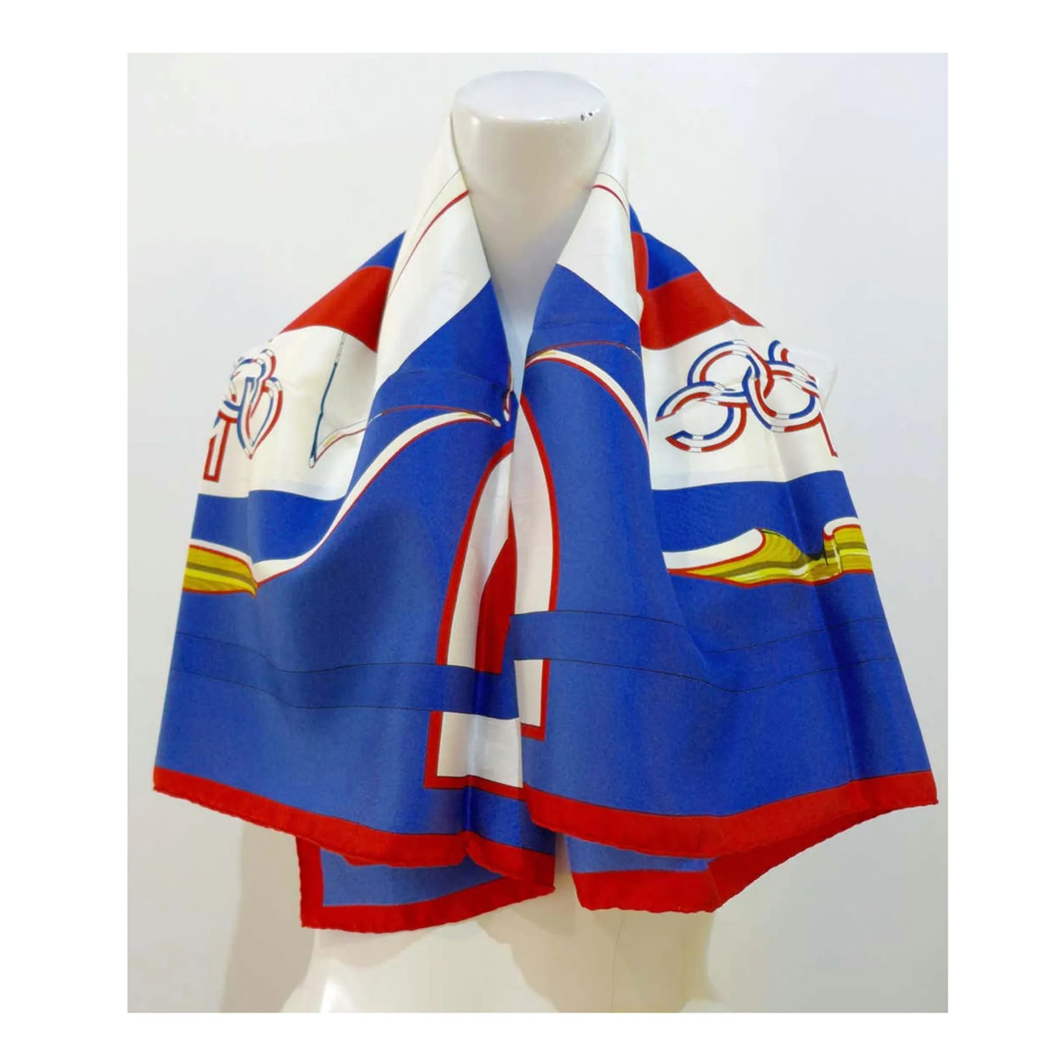 HERMES 1984 Summer Olympics Silk Scarf