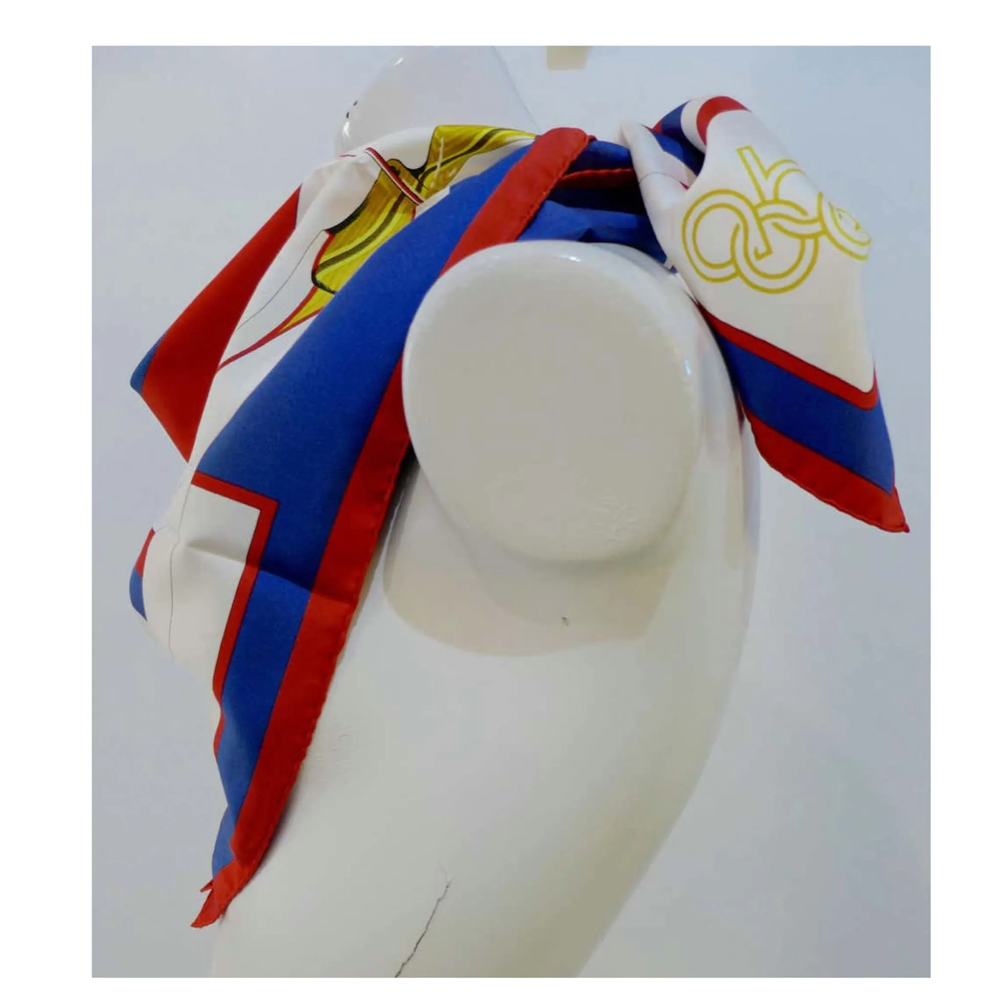 HERMES 1984 Summer Olympics Silk Scarf