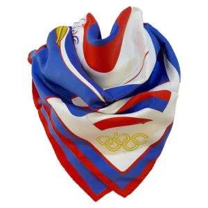 HERMES 1984 Summer Olympics Silk Scarf