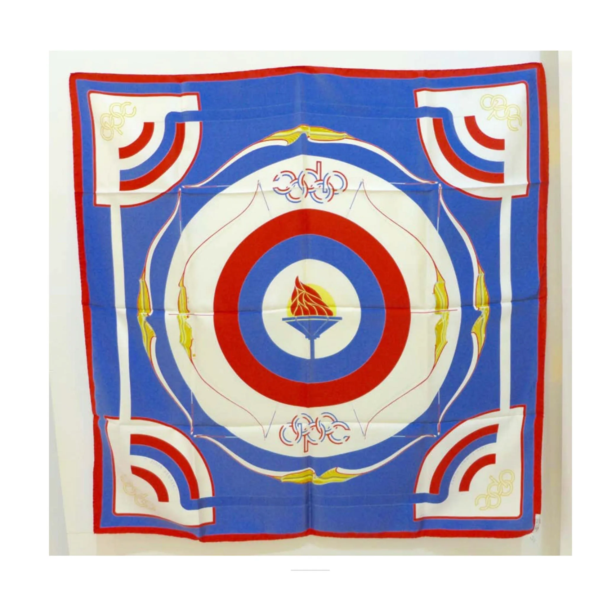 HERMES 1984 Summer Olympics Silk Scarf