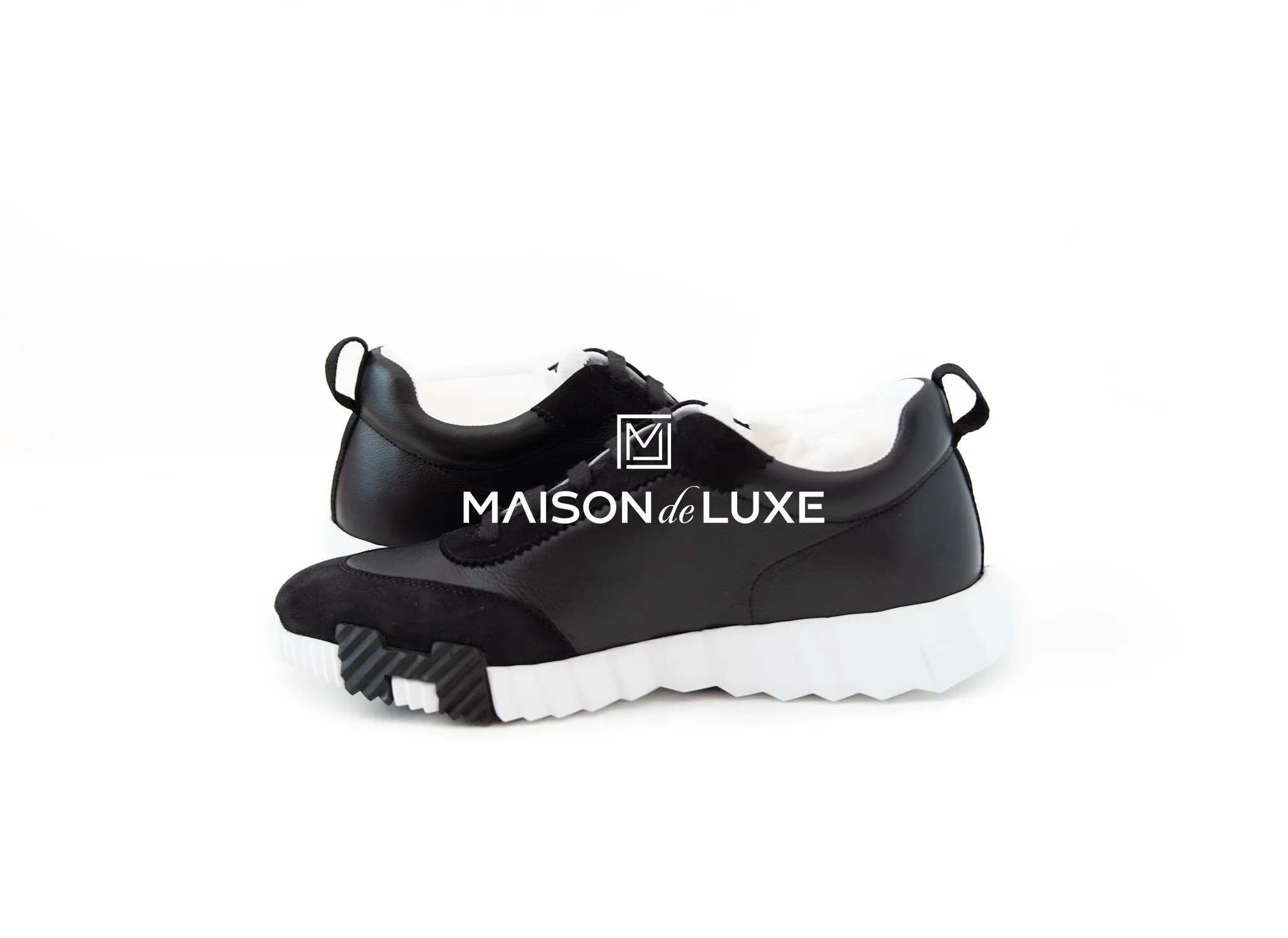 Hermes Men's Black Bouncing 41 Sneaker