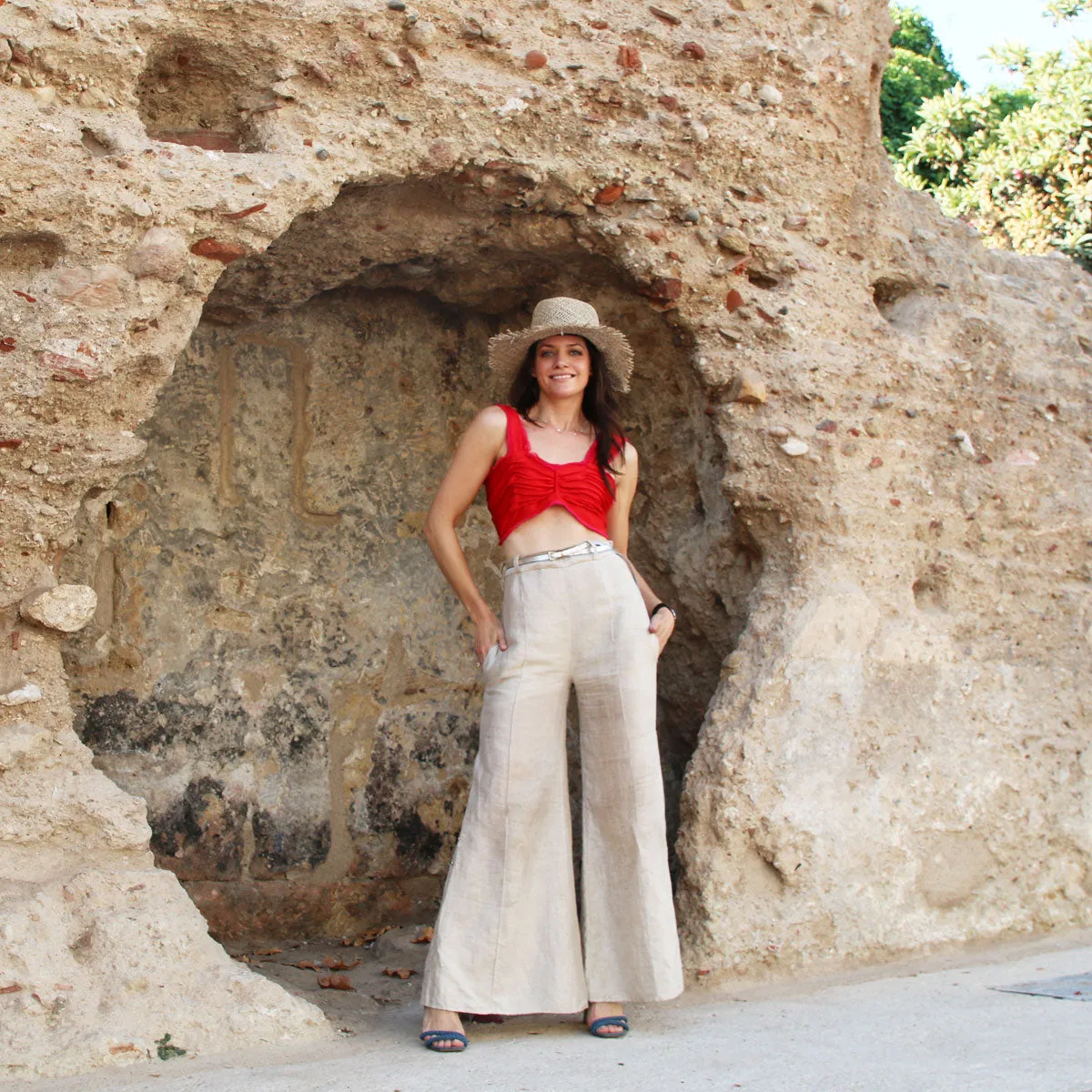 Highwaisted Stone Flare Pant
