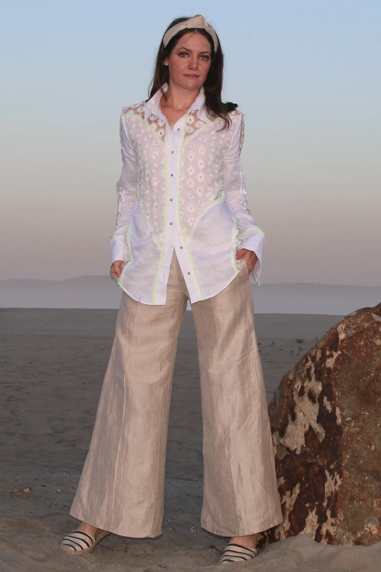 Highwaisted Stone Flare Pant