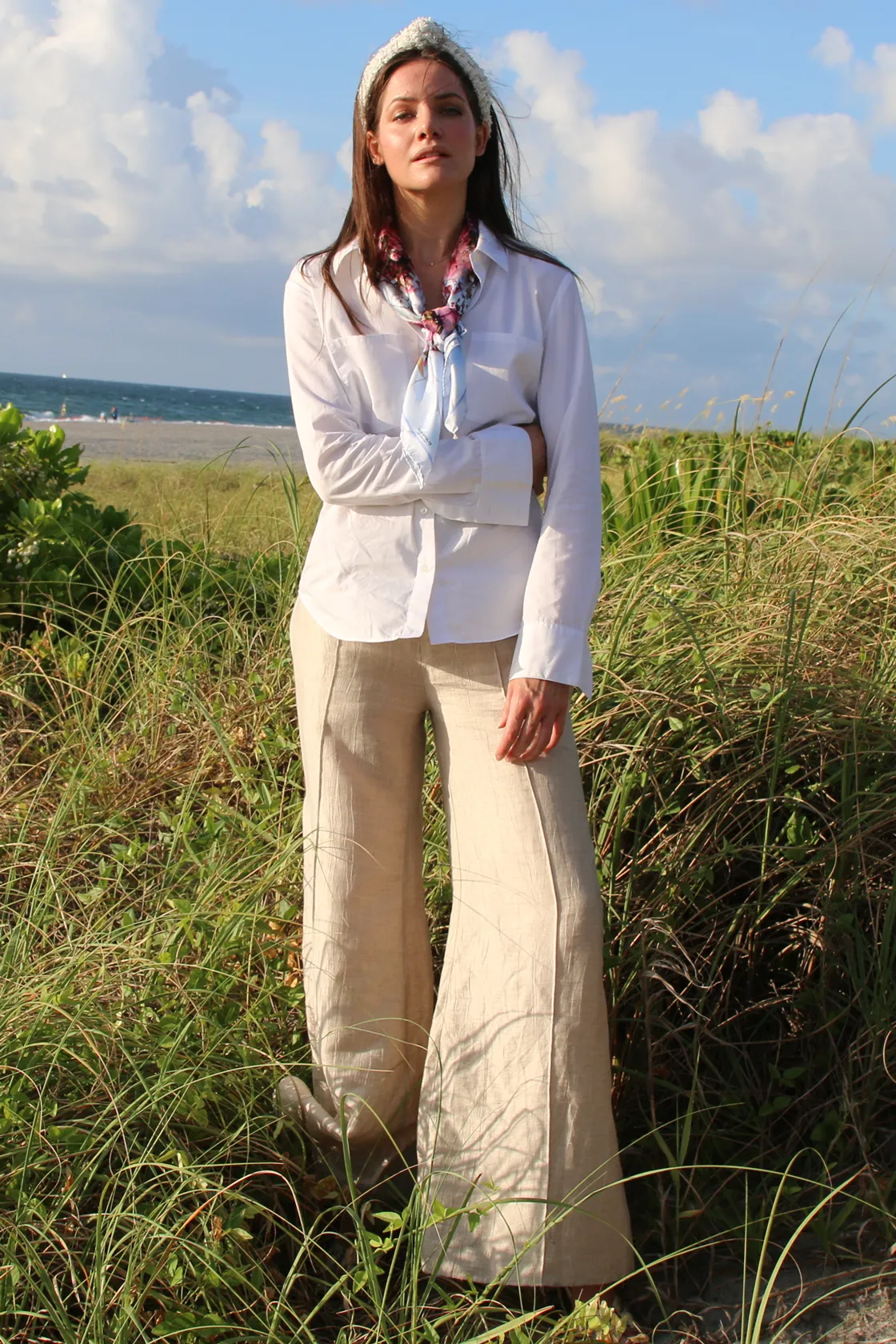 Highwaisted Stone Flare Pant