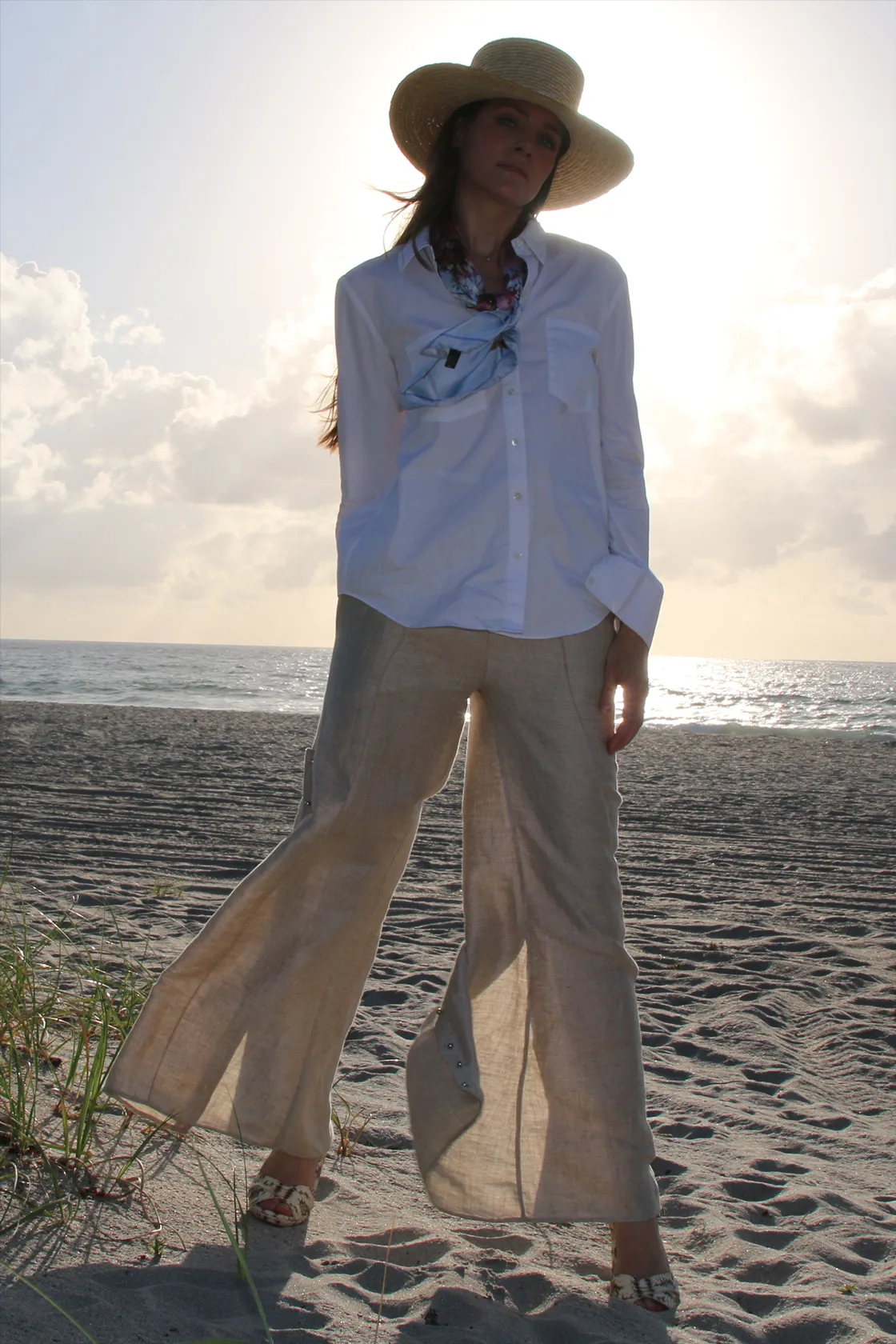 Highwaisted Stone Flare Pant