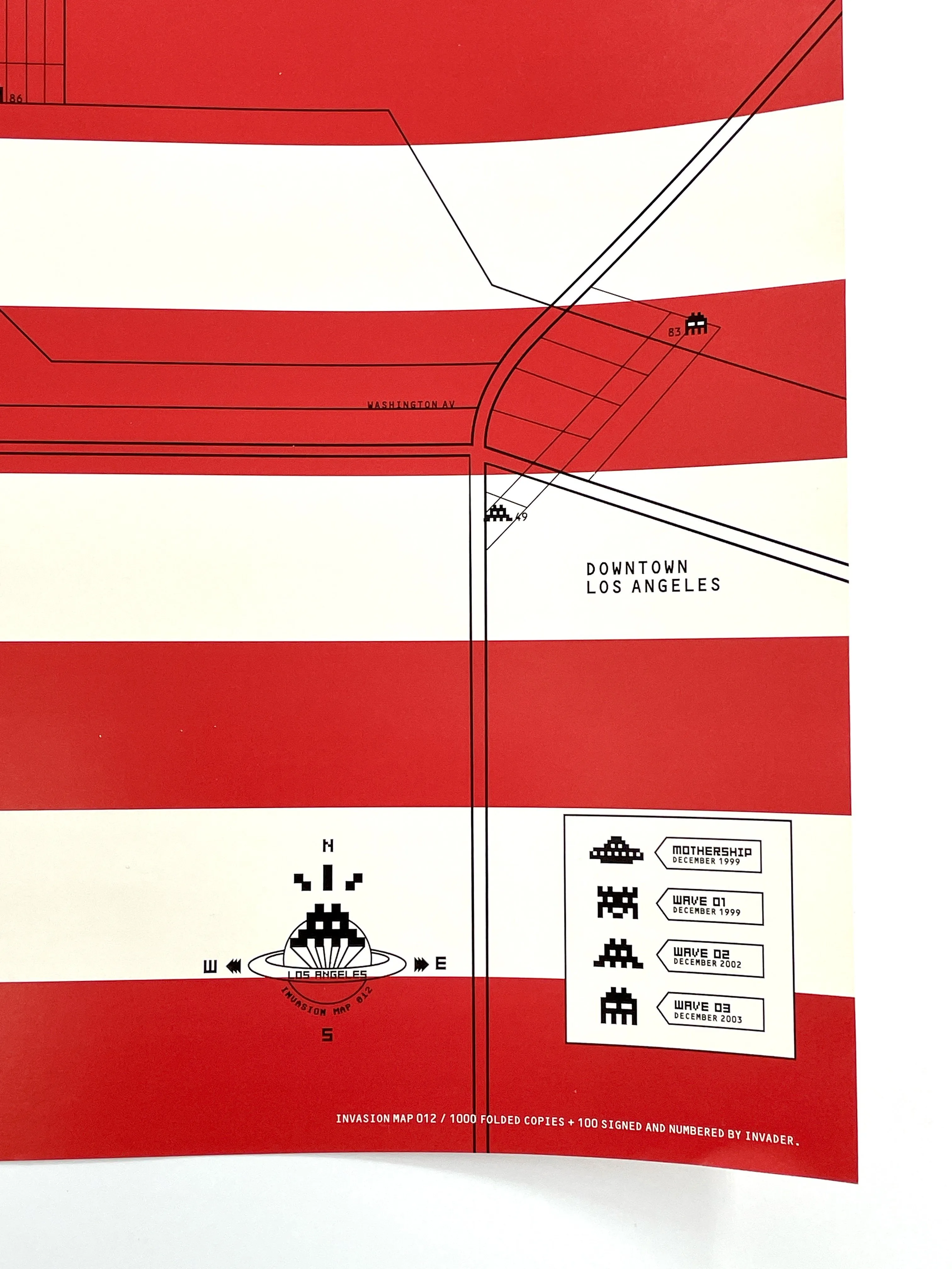 Invasion Map of Los Angeles (Rare Flat)