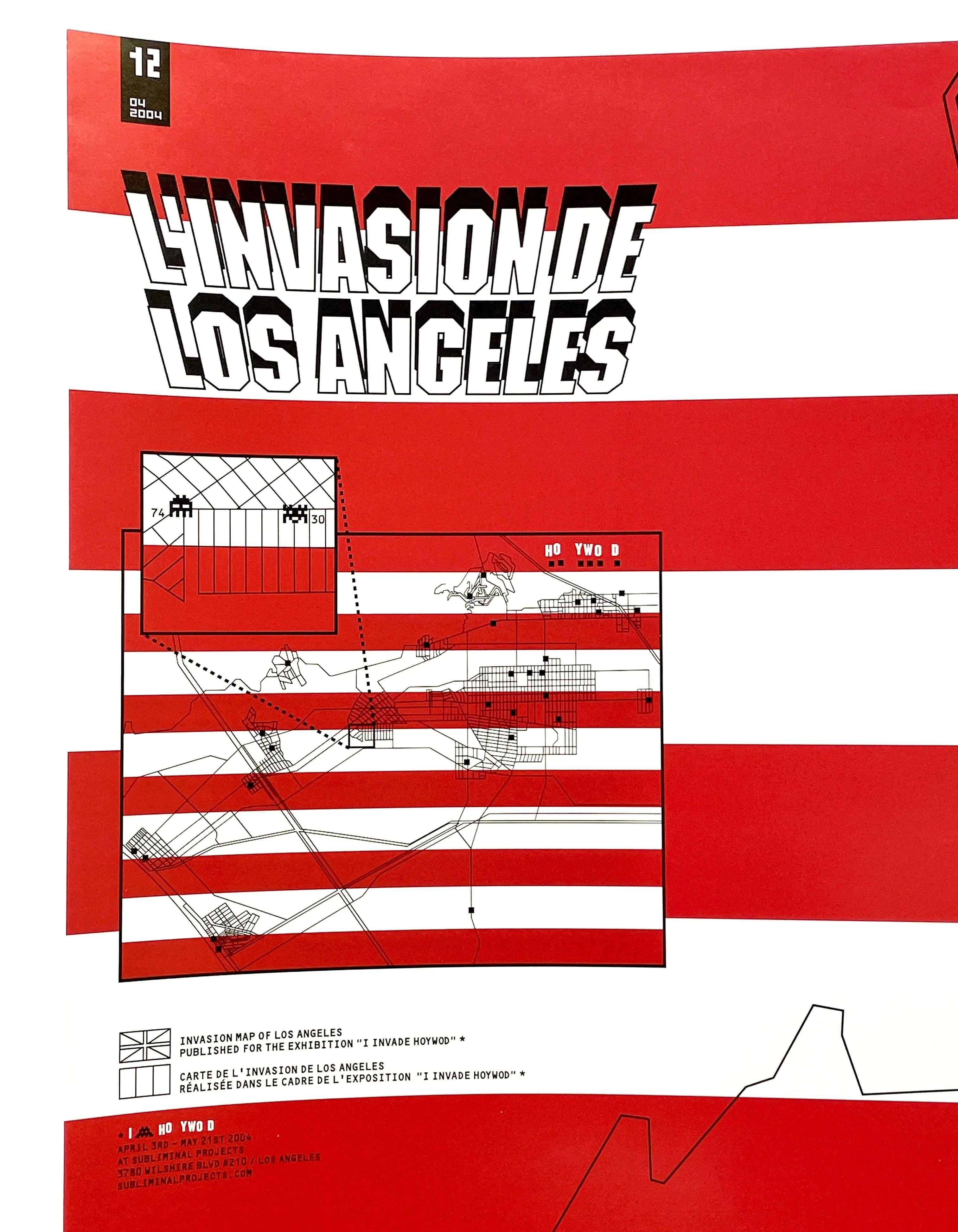 Invasion Map of Los Angeles (Rare Flat)