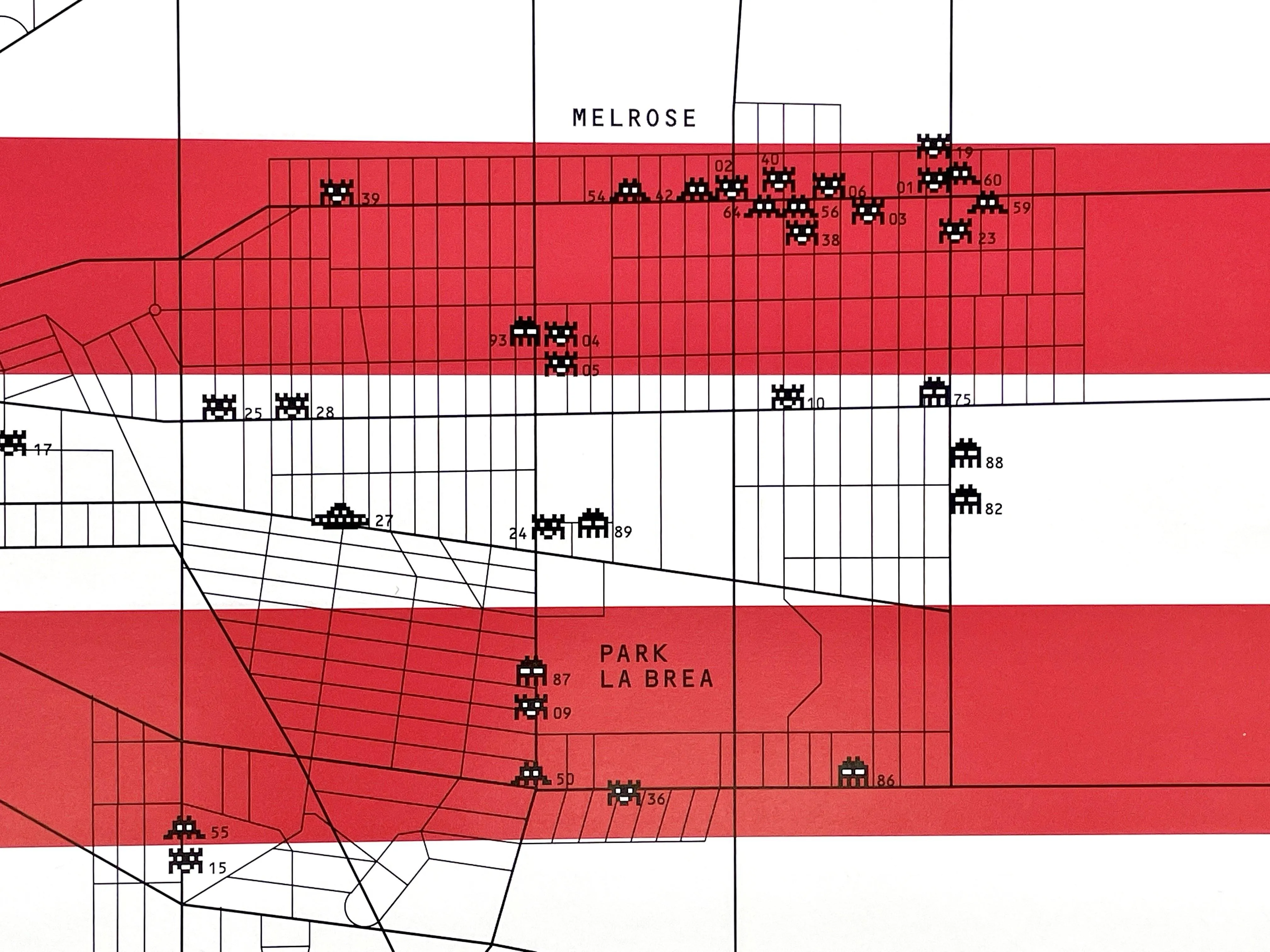 Invasion Map of Los Angeles (Rare Flat)