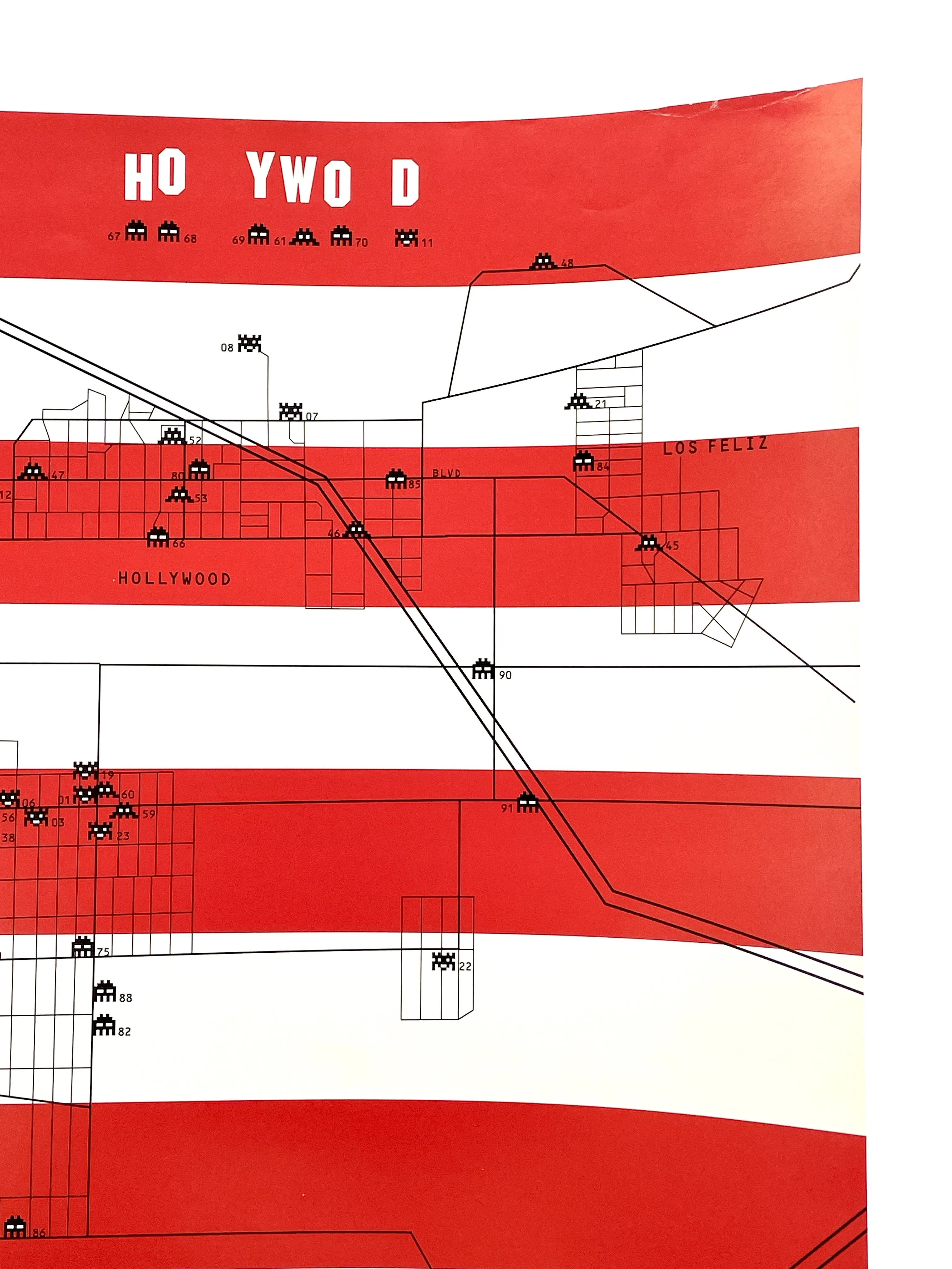 Invasion Map of Los Angeles (Rare Flat)