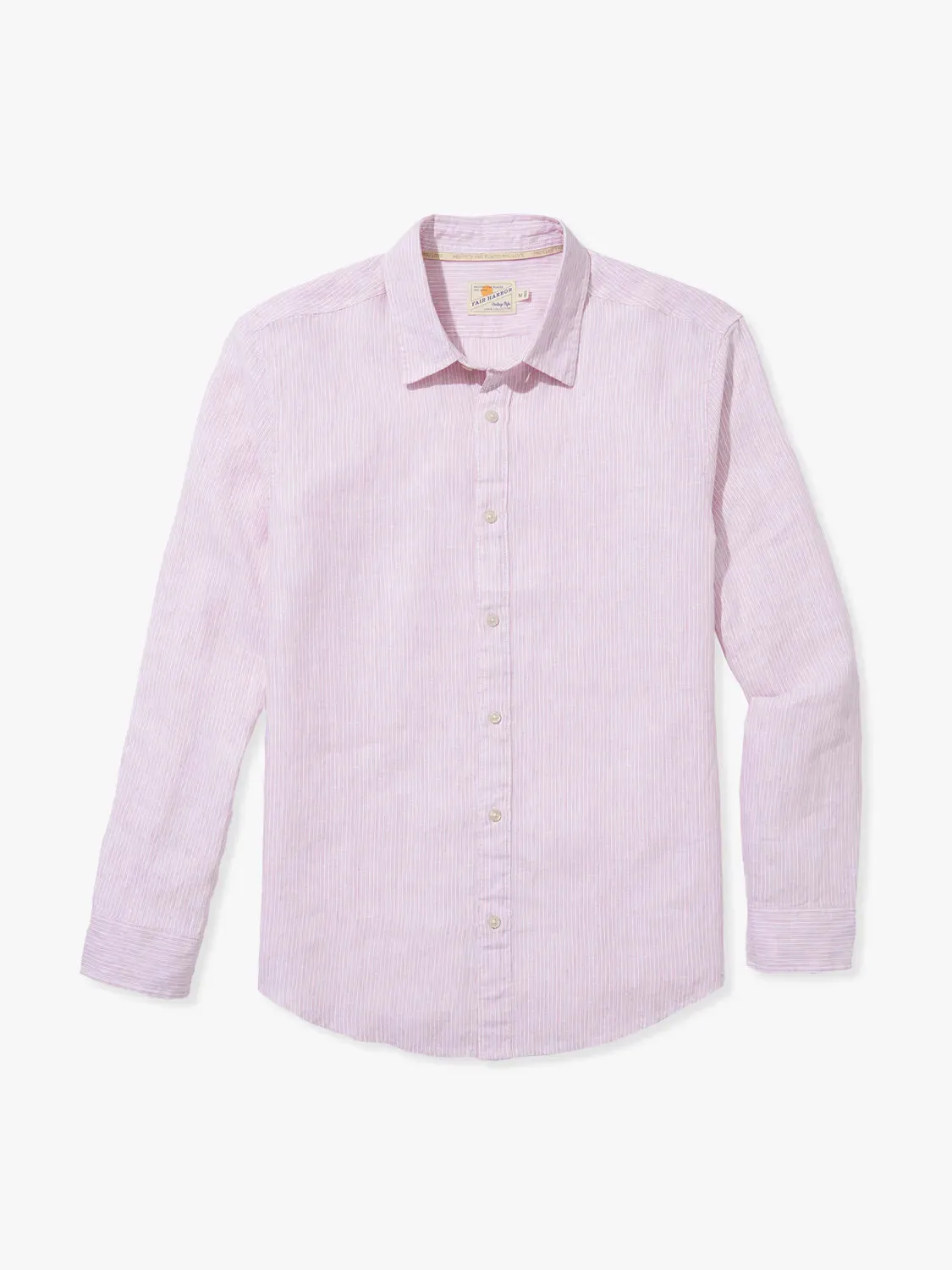 Island Linen Shirt | Pink Stripe