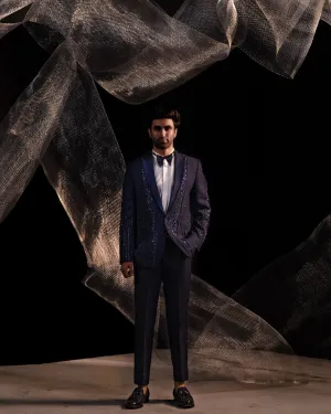 Jacket Multi Paneled In Our Signayure Zegna Format With Ai Inspired Bead And Reshm Work
