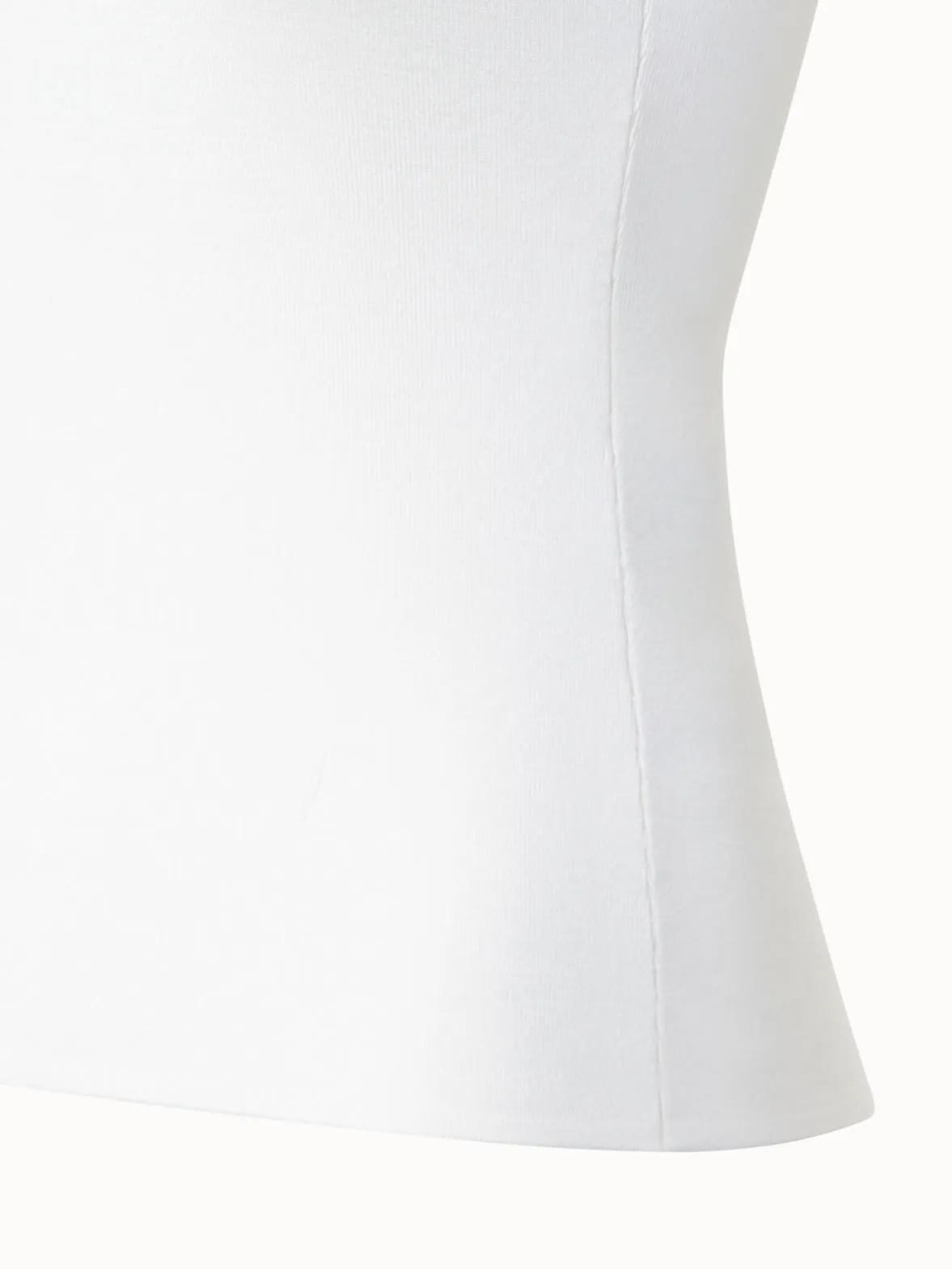 Knitted Silk Stretch Scoop Neck Top