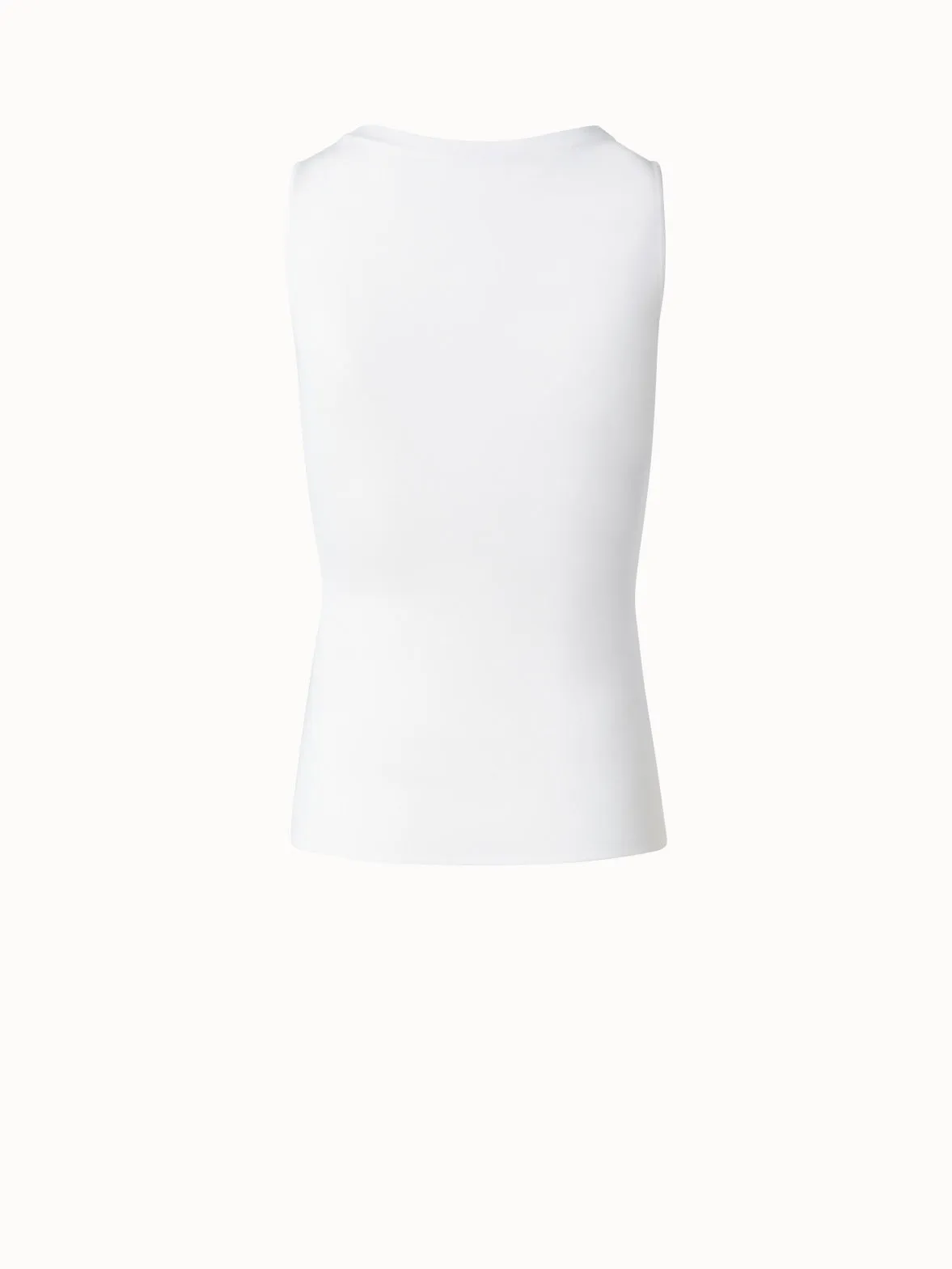 Knitted Silk Stretch Scoop Neck Top
