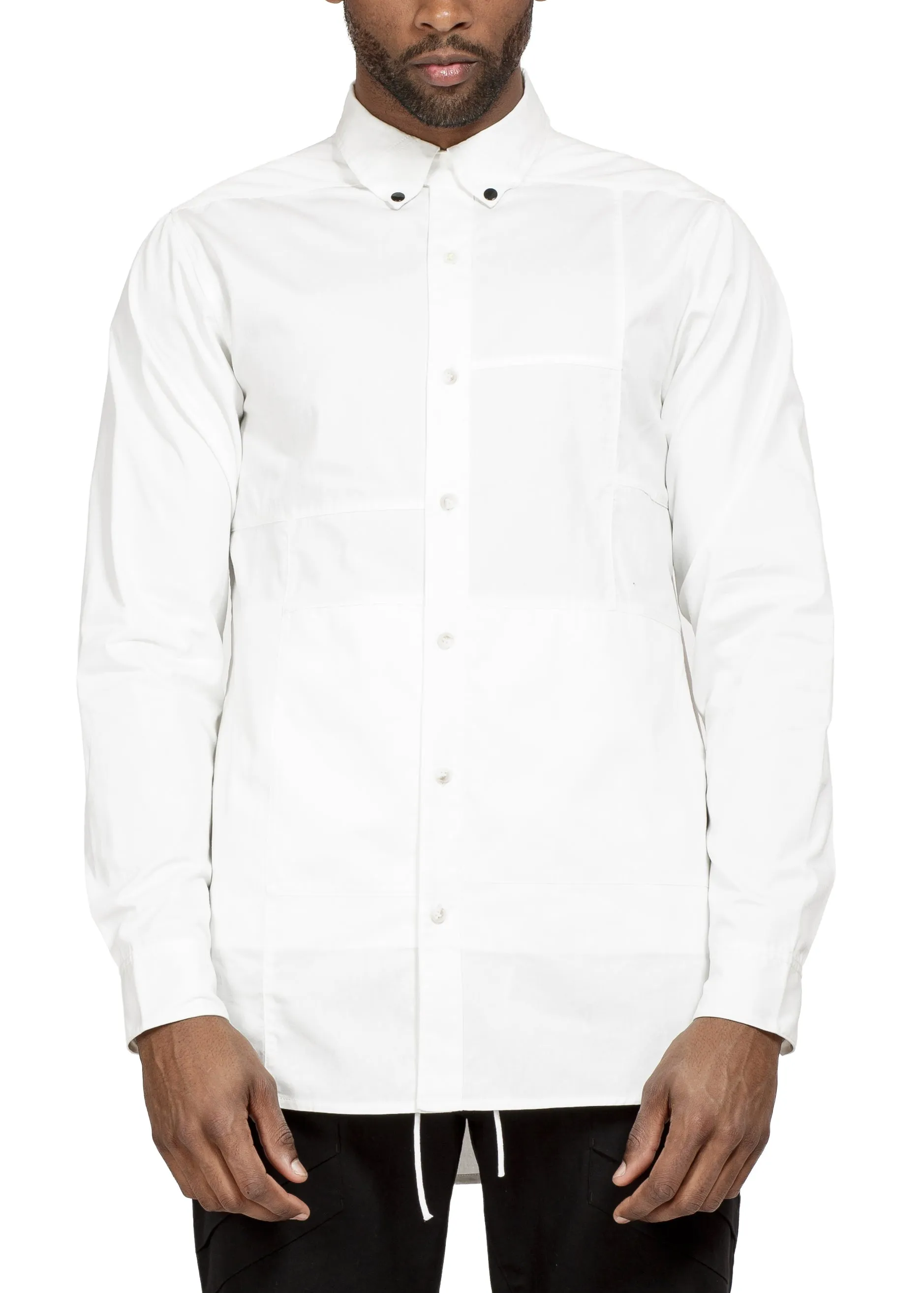 Konus Men's Button Down Duel In White