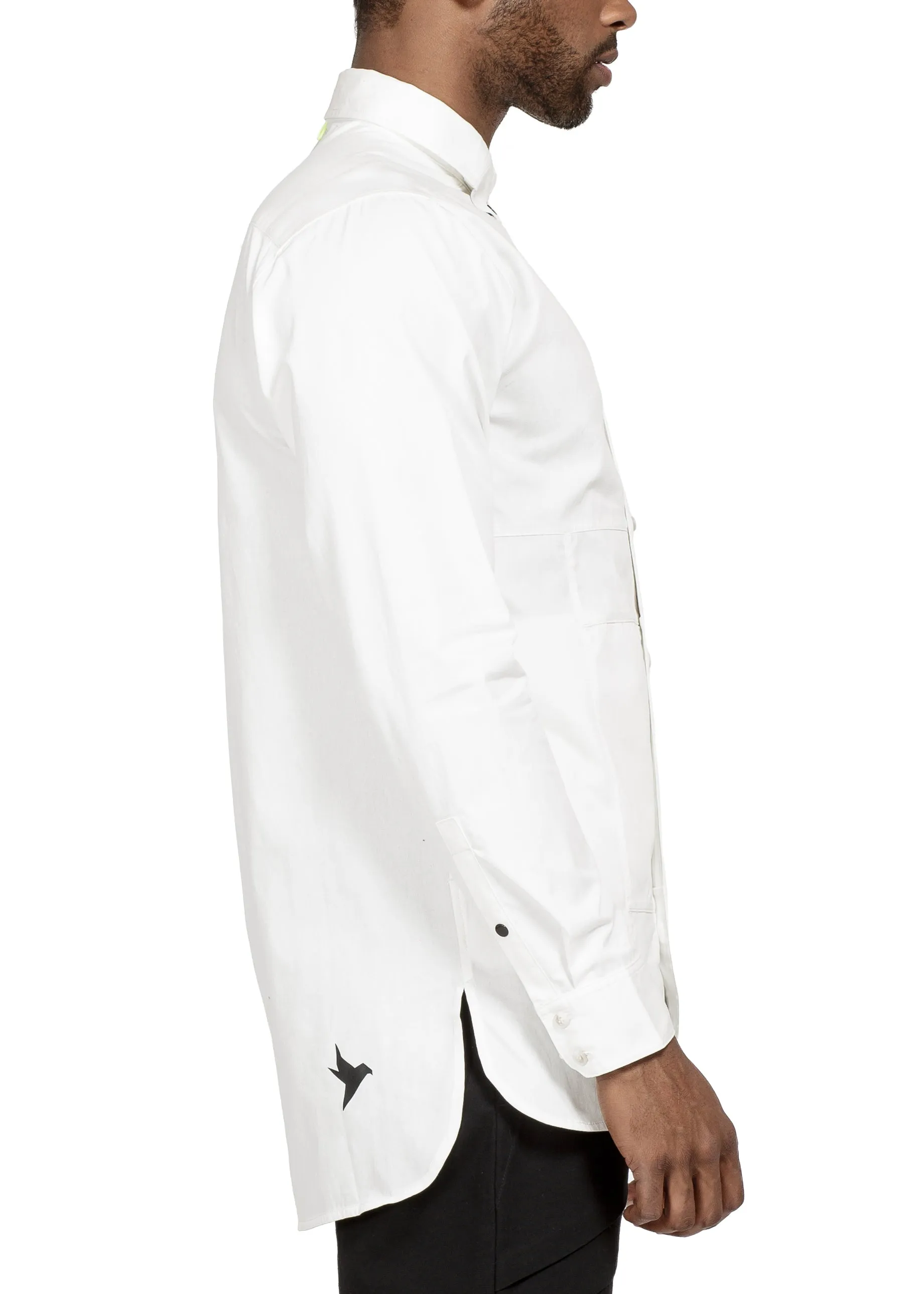 Konus Men's Button Down Duel In White