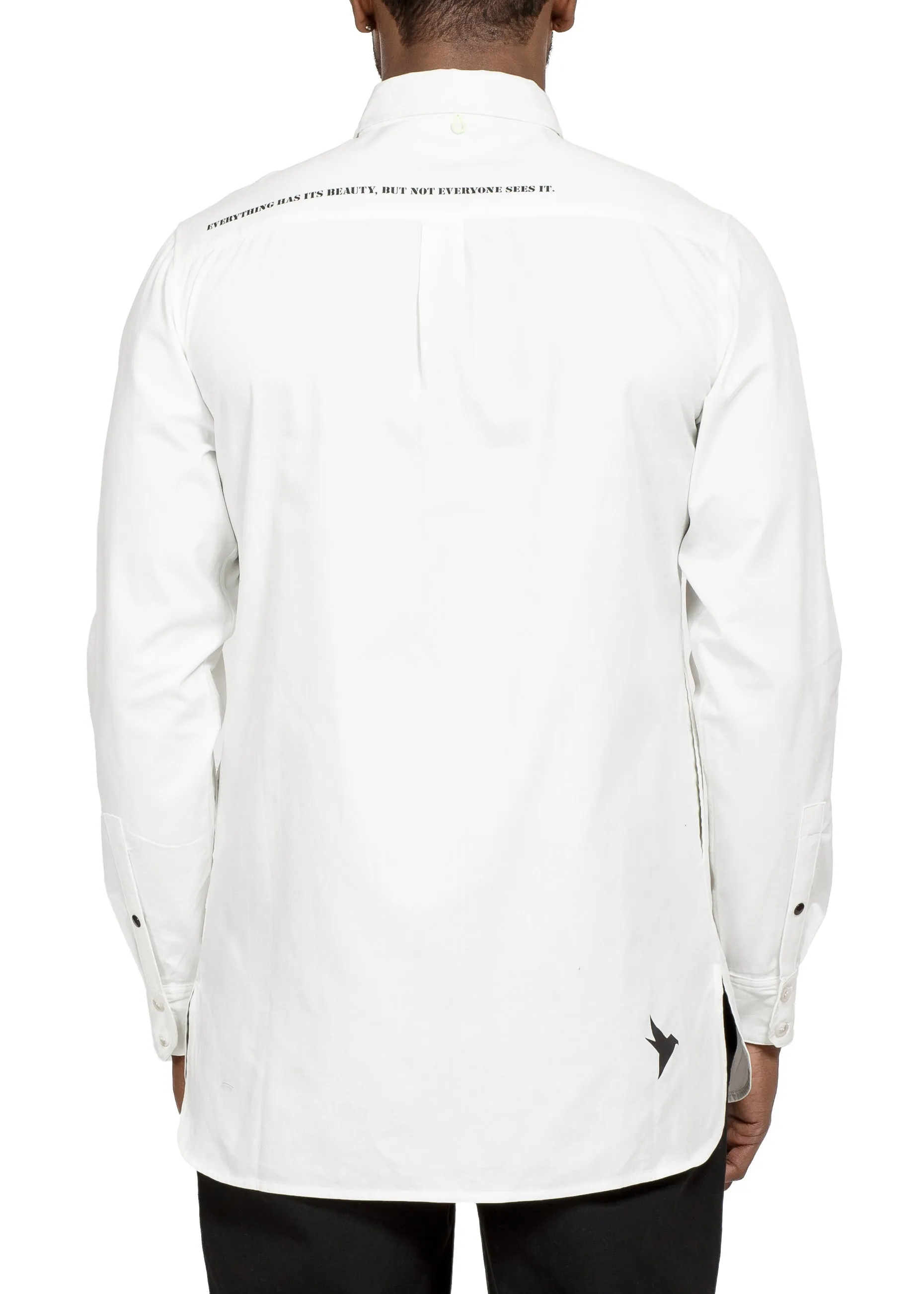Konus Men's Button Down Duel In White
