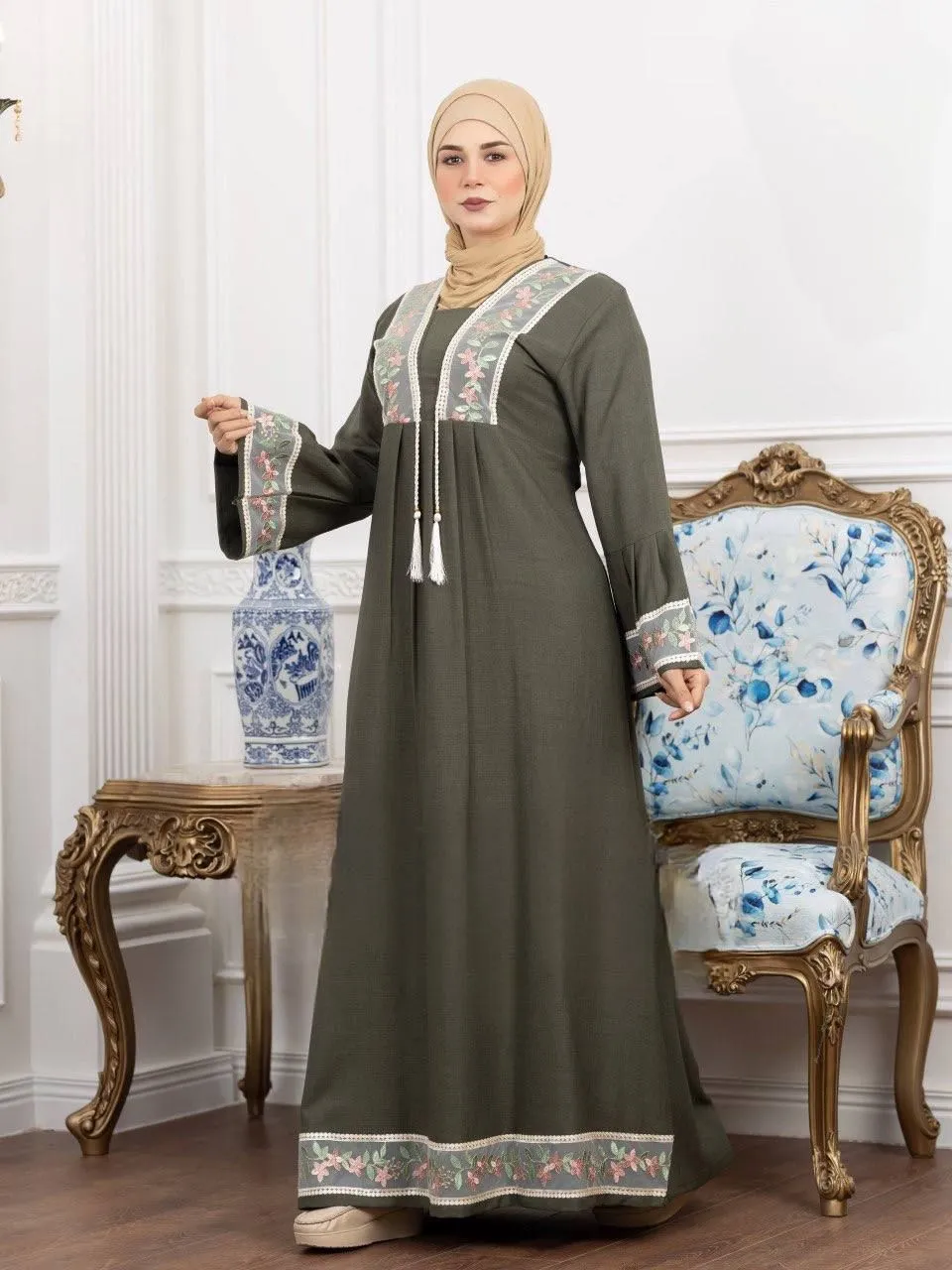 Linen abaya