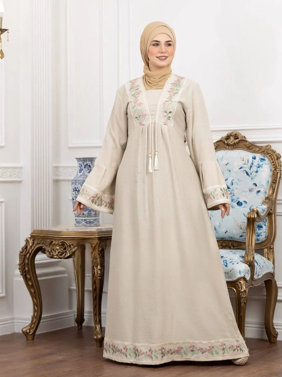 Linen abaya