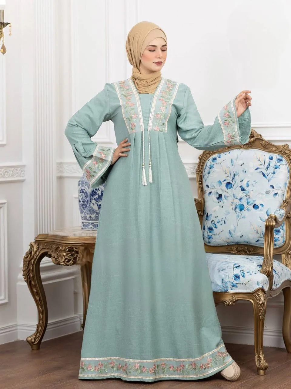 Linen abaya