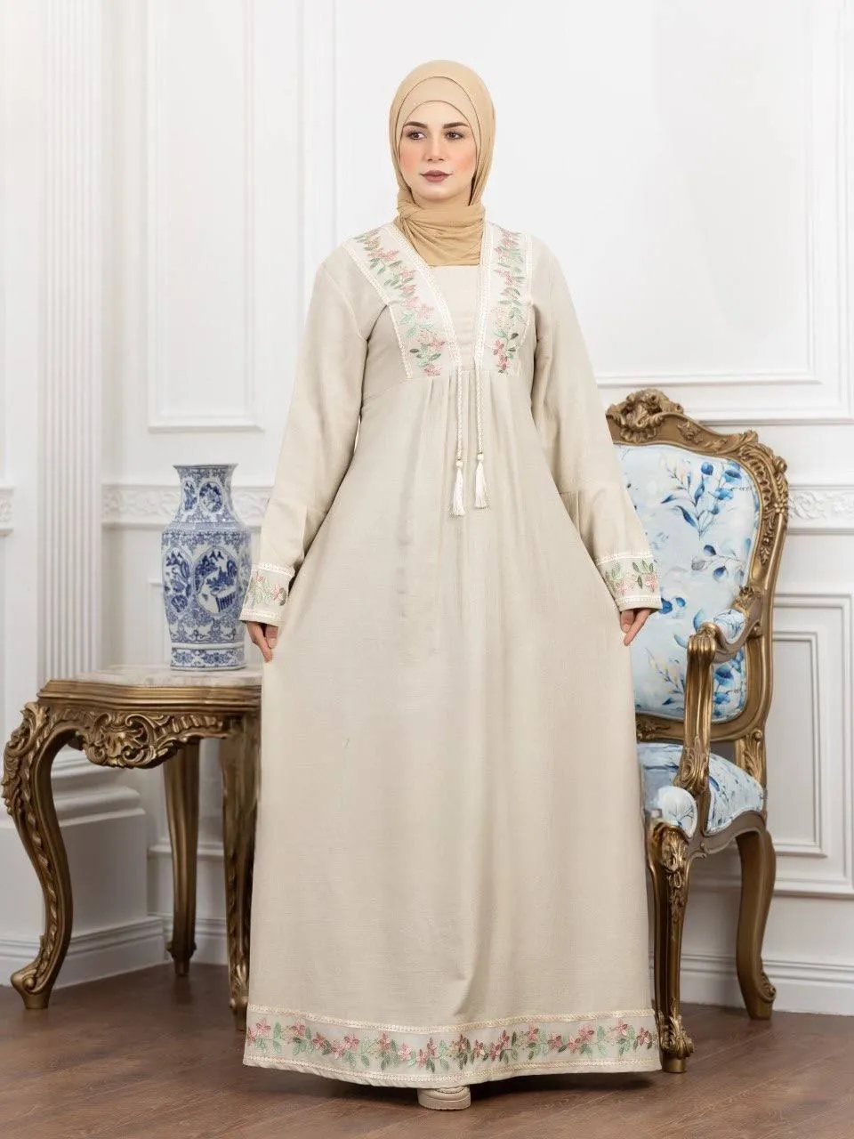Linen abaya